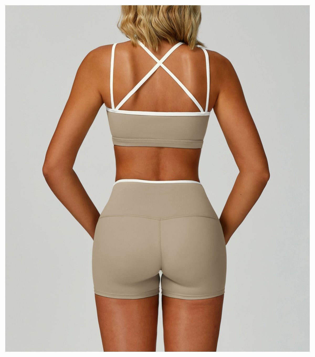 High-Waist Gym Shorts – Active Streetwear - Aura Linen