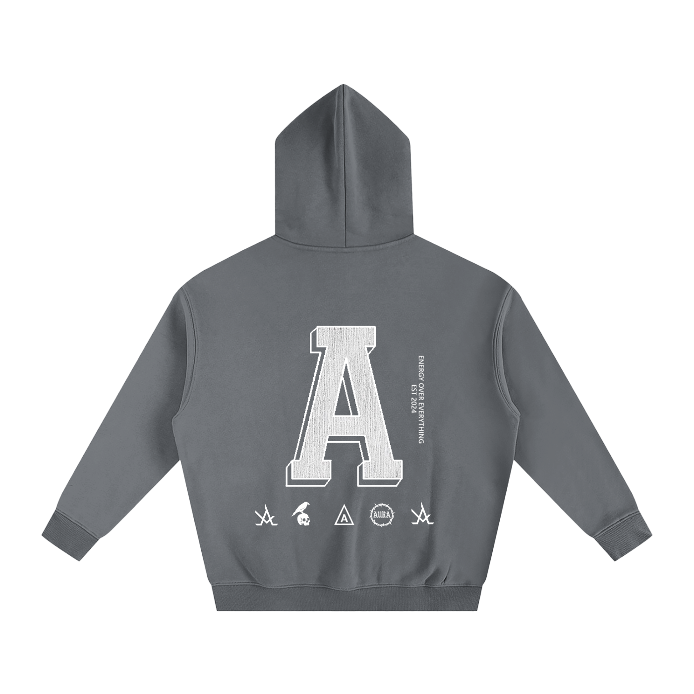 Aura Oversized Fleeced Hoodie – Heavyweight Streetwear Pullover for Men & Women, Gym & Casual Wear - Aura Linen