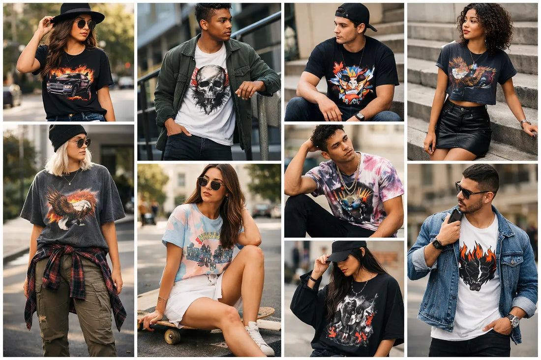10 Graphic Tee Outfit Examples That Hit Hard