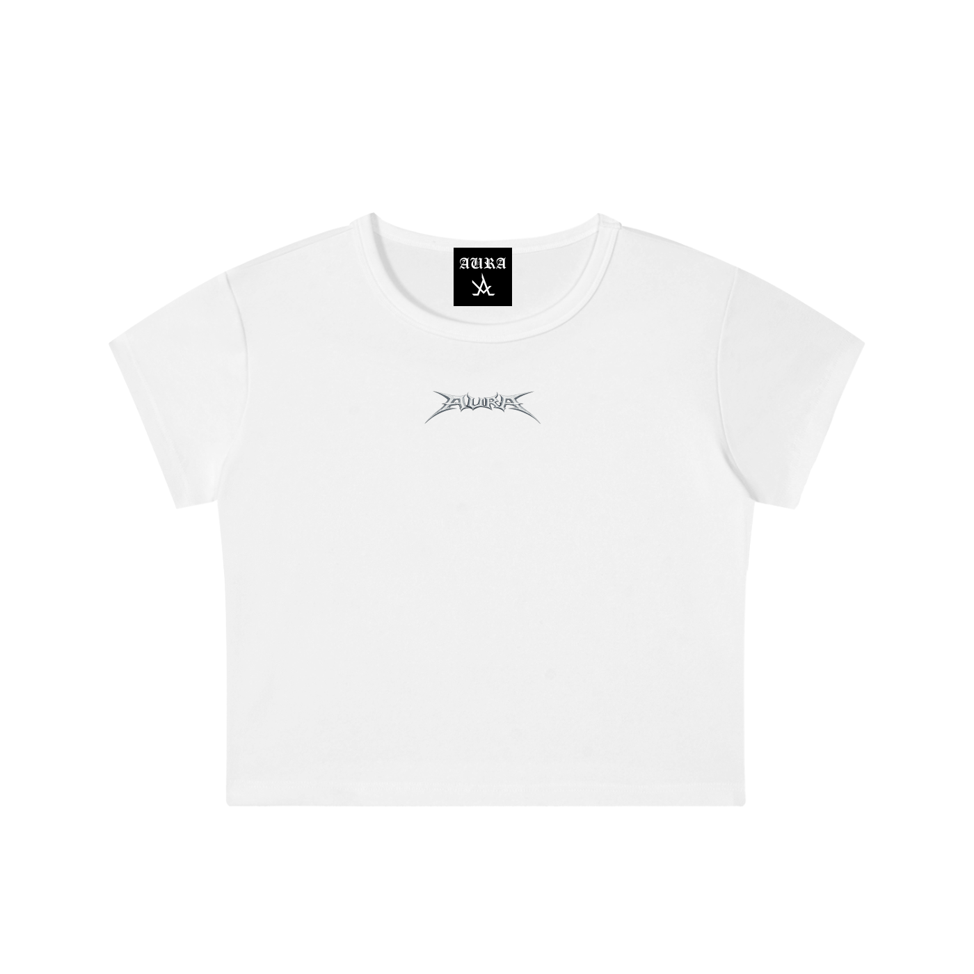 Snow Washed Crop Top - Aura Linen