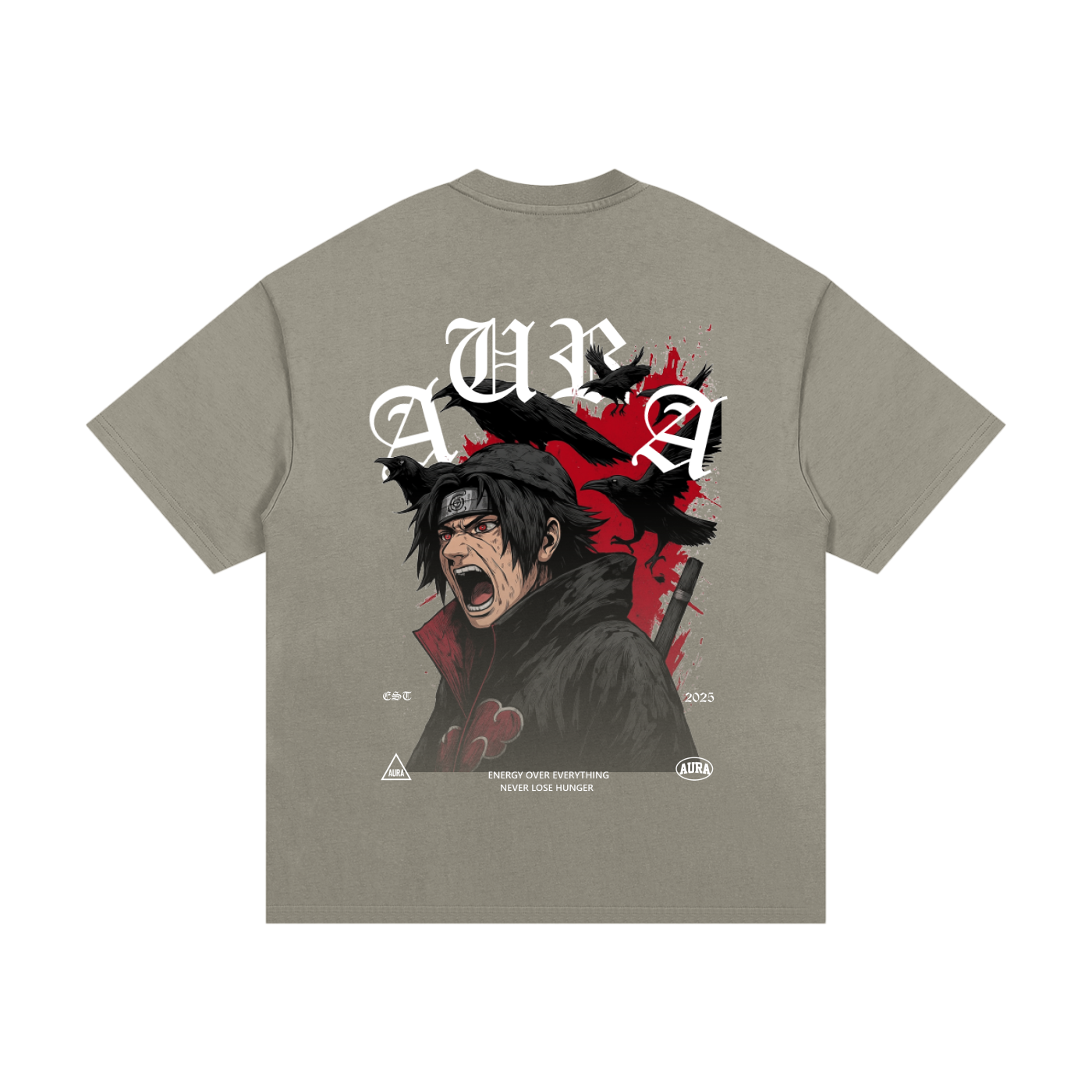 Aura Anime Essential Heavyweight Cotton T-Shirt – Premium Streetwear Tee for Men and Women - Aura Linen