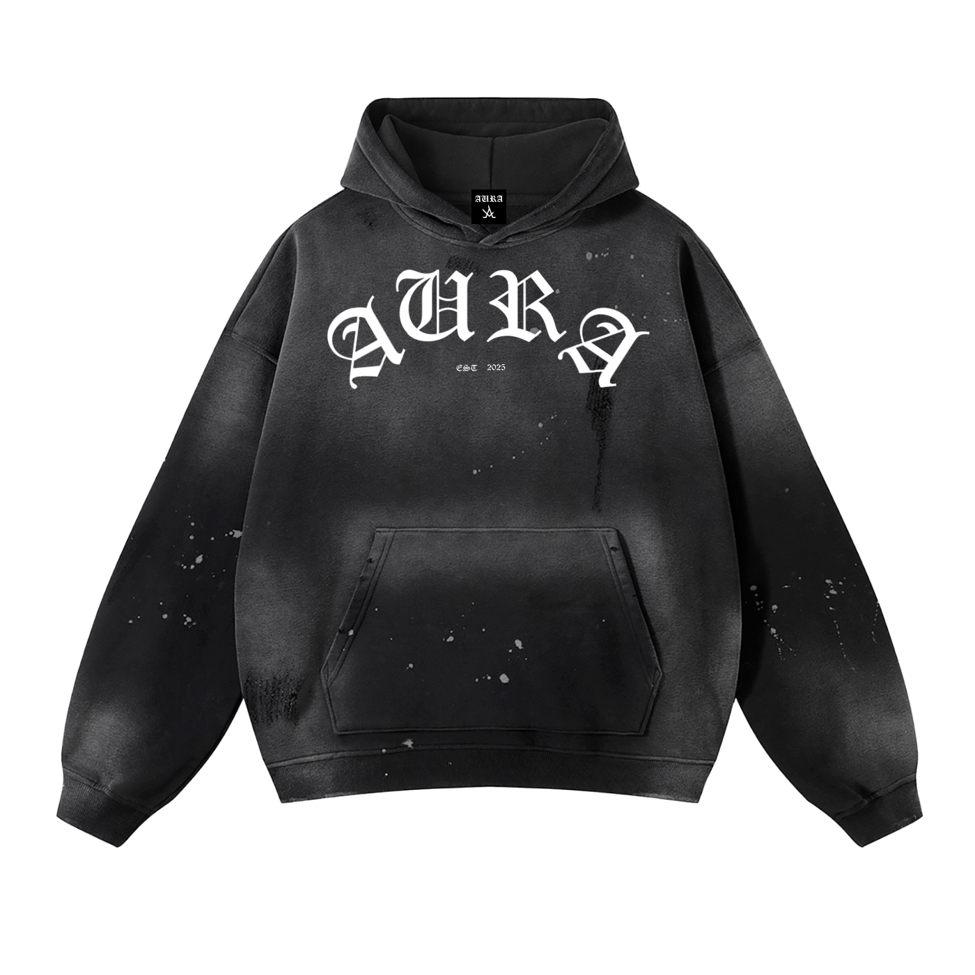 Aura Oversized Heavyweight Fleece Hoodie – Thick Warm Pullover for Streetwear and Athleisure - Aura Linen