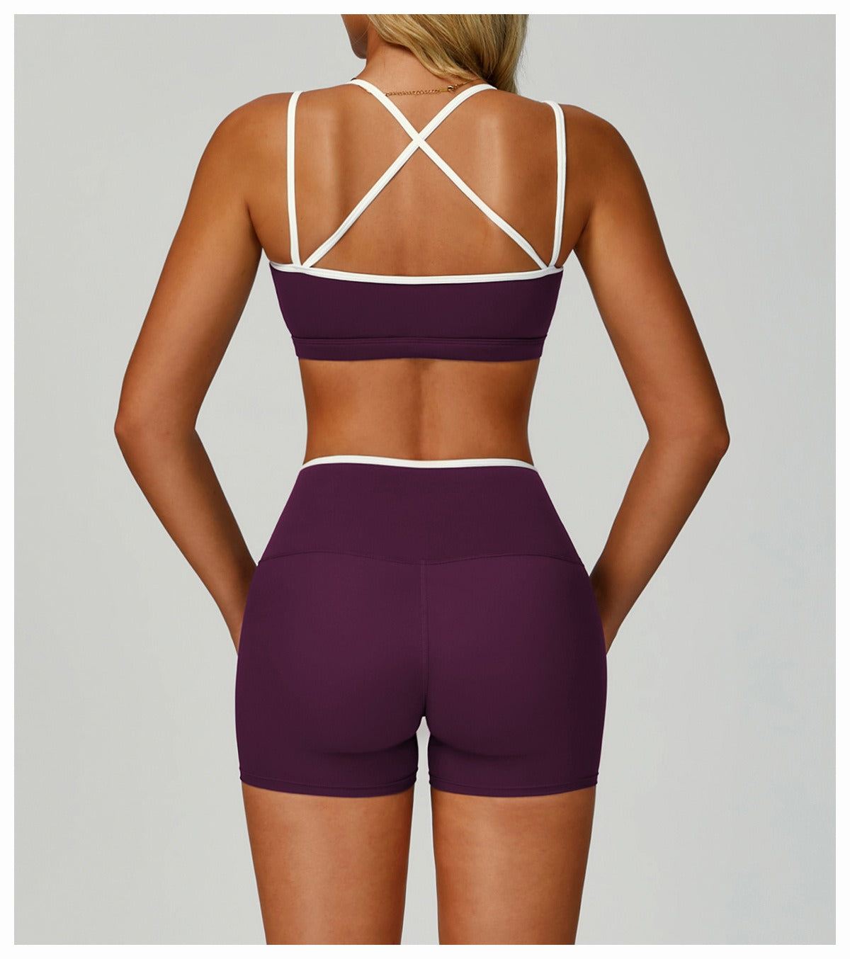 High-Waist Gym Shorts – Active Streetwear - Aura Linen