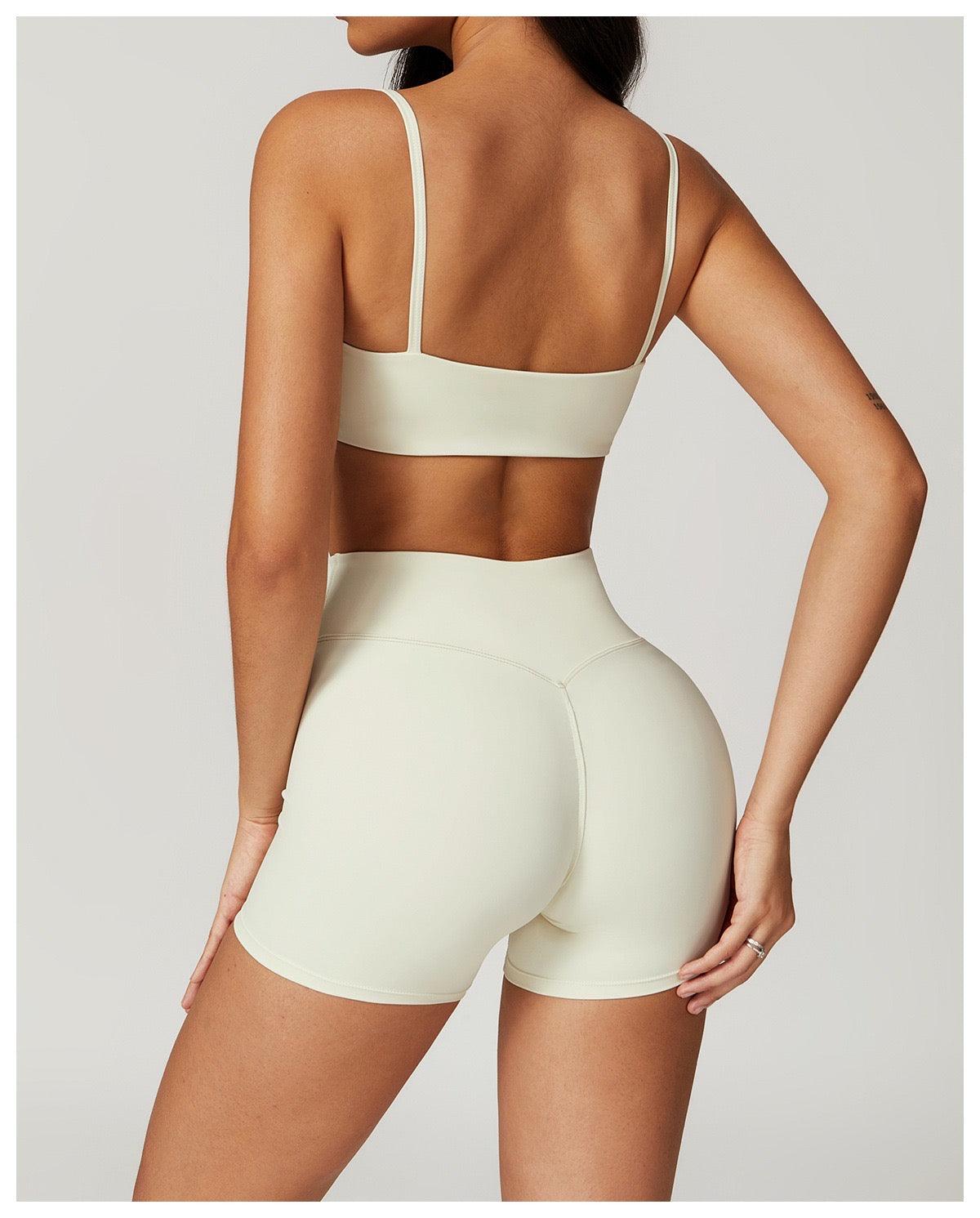 Aura crossover shorts - Aura Linen