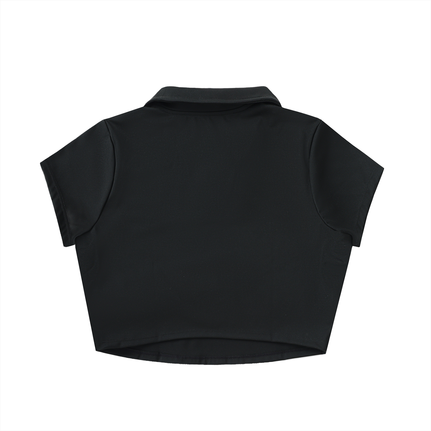 Aura V-Neck Lapel Crop Top – Stylish Women’s Street & Athleisure Tee