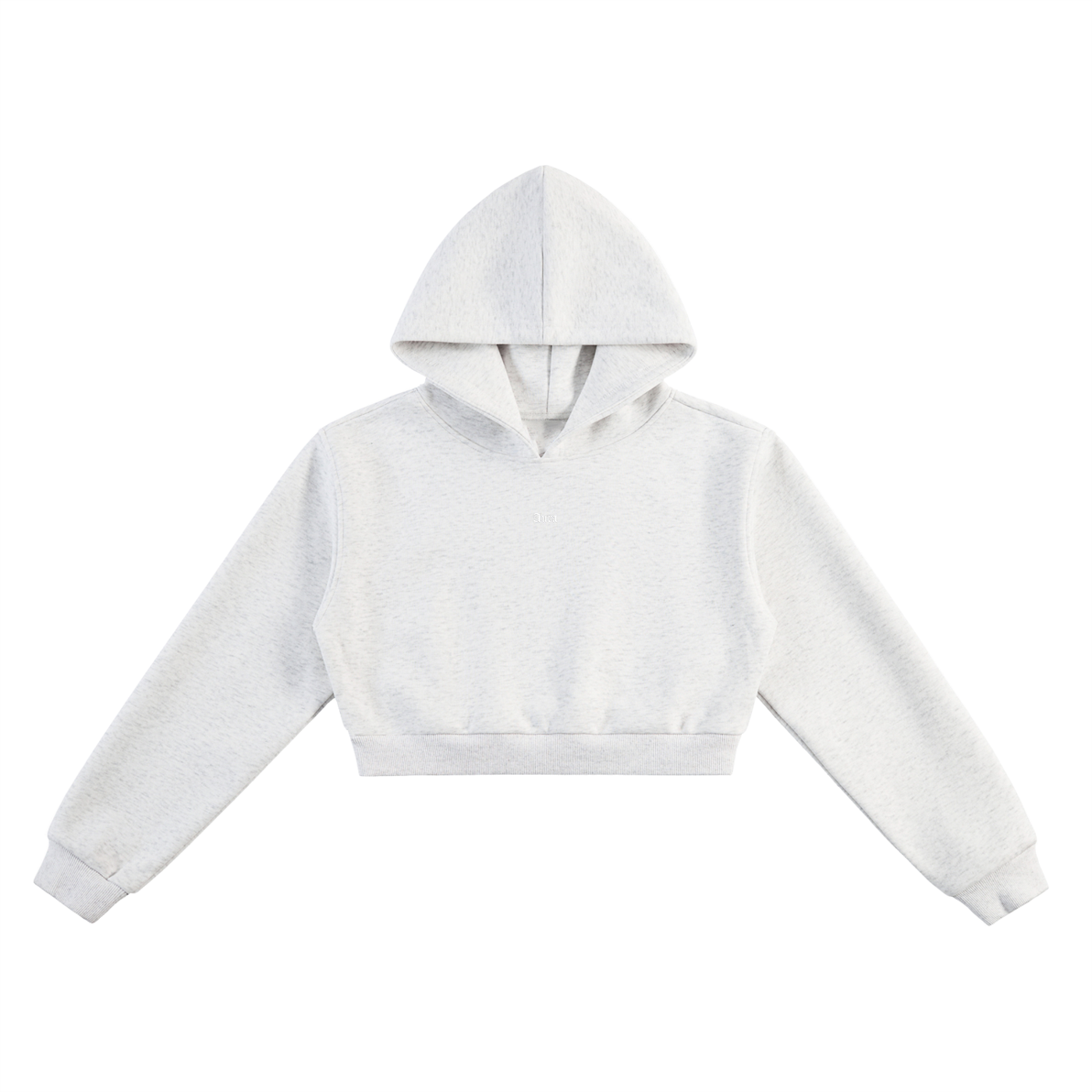 Aura Cropped Hoodie – Modern Women’s Streetwear Fleece Top for Casual and Athletic Looks - Aura Linen