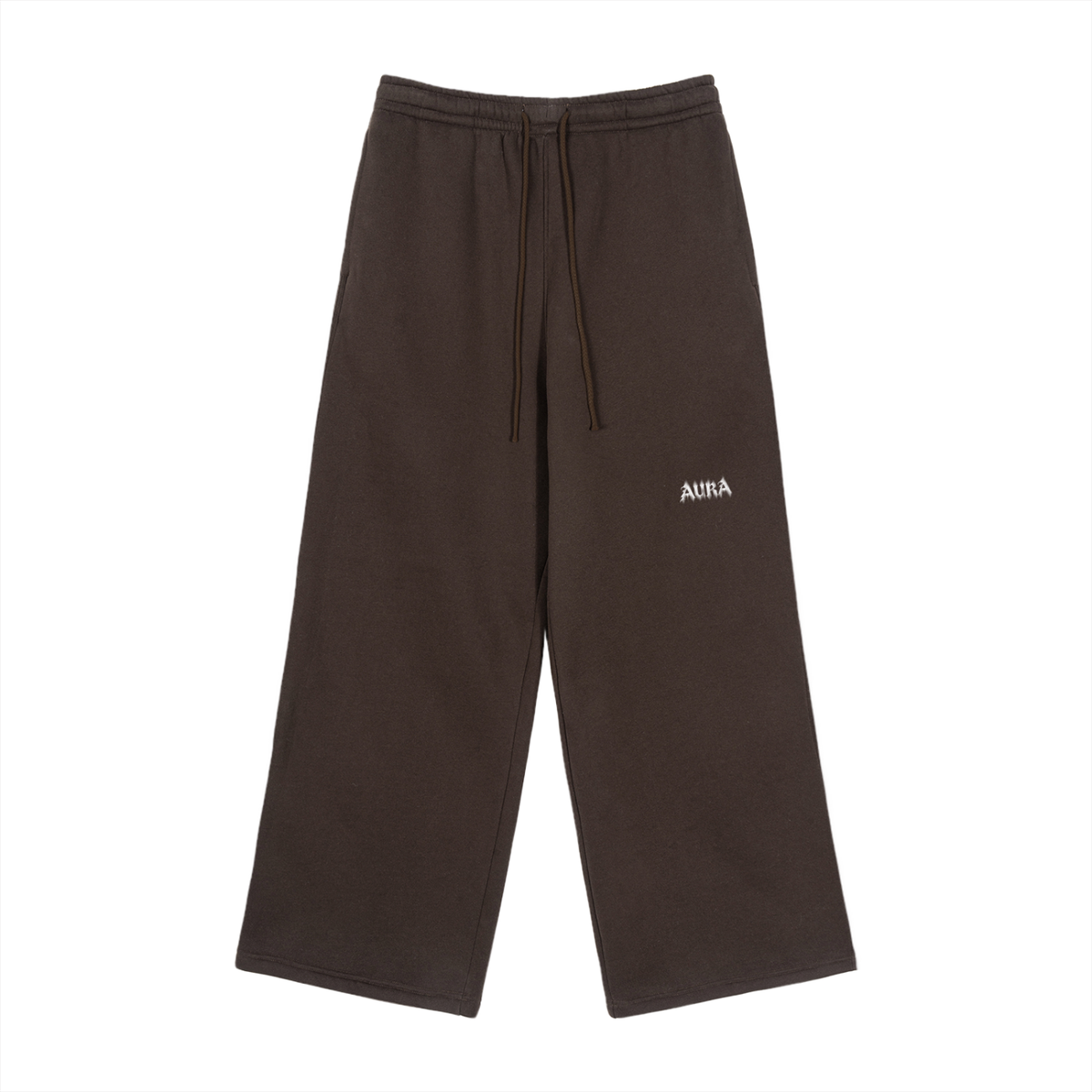 Fleece Drawstring Straight-Leg Sweatpants