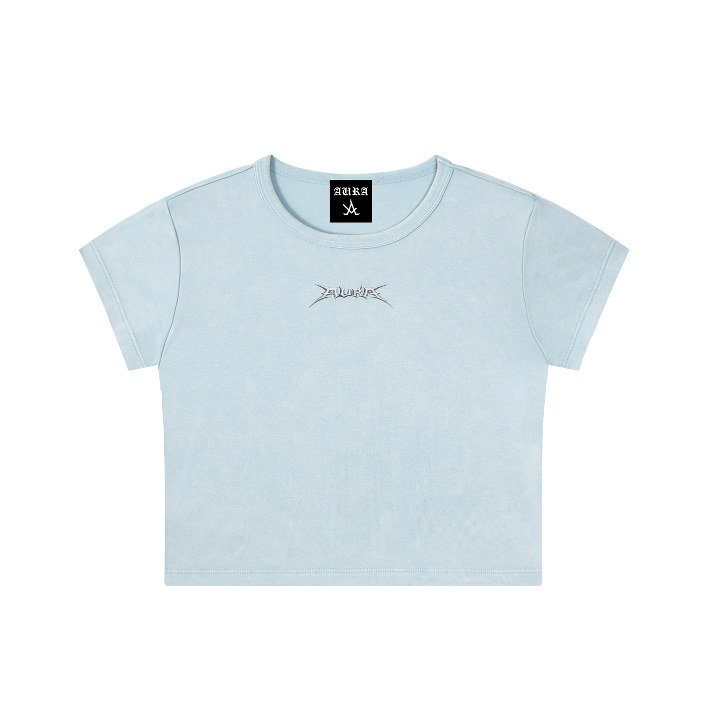 Snow Washed Crop Top - Aura Linen