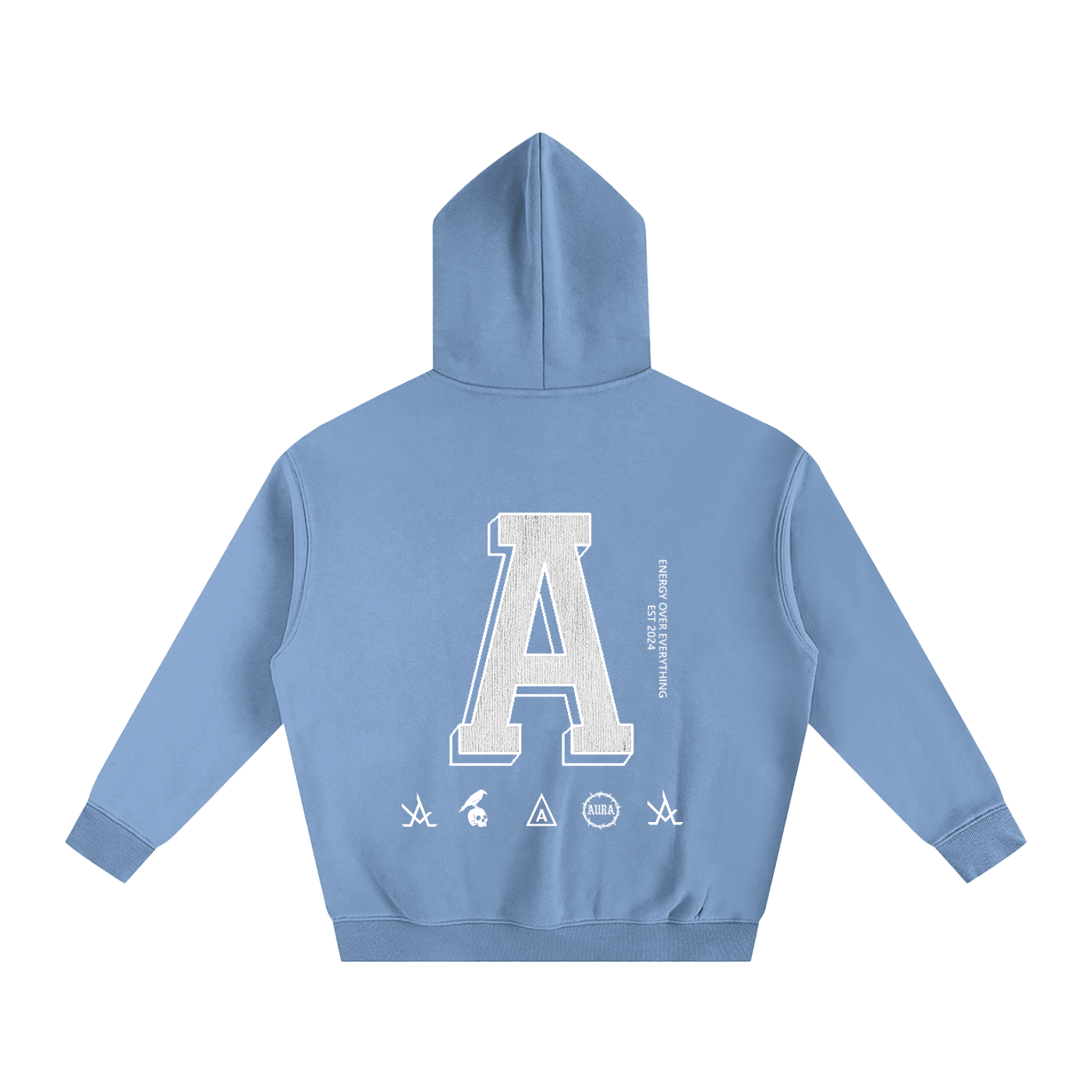 Aura Oversized Fleeced Hoodie – Heavyweight Streetwear Pullover for Men & Women, Gym & Casual Wear - Aura Linen