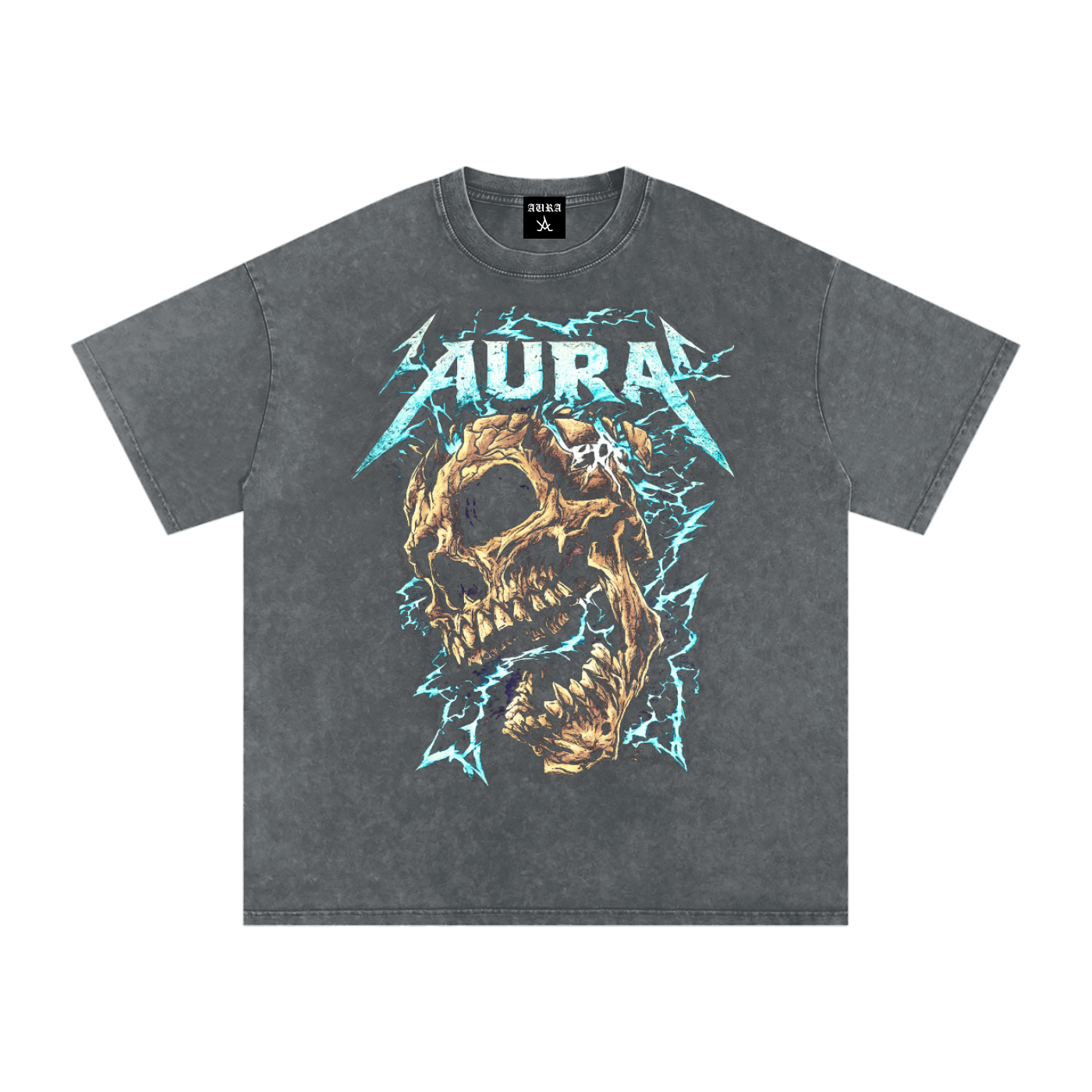 Snow Washed Oversized Cotton T-Shirt
