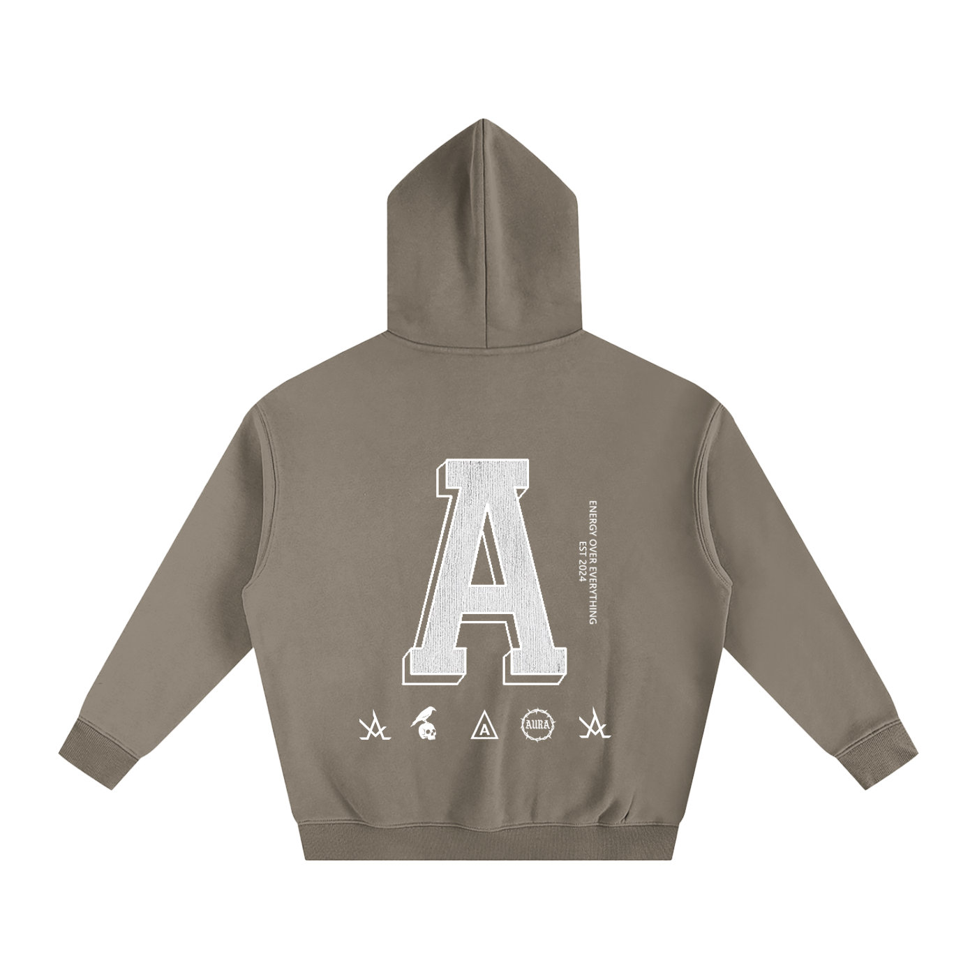 Aura Oversized Fleeced Hoodie – Heavyweight Streetwear Pullover for Men & Women, Gym & Casual Wear - Aura Linen