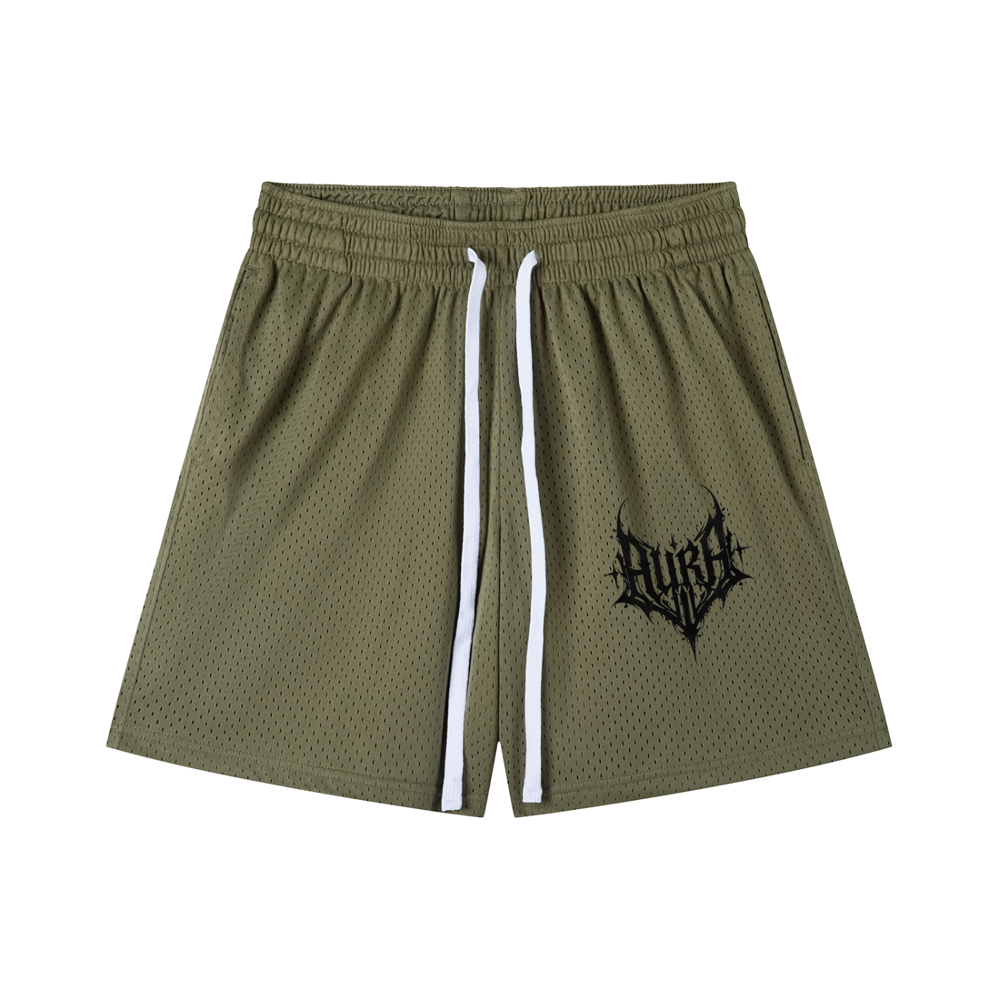 Mesh Drawstring Shorts