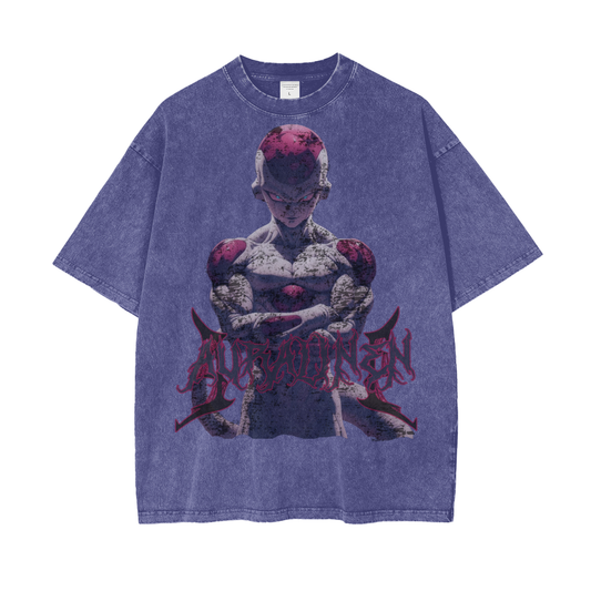 Freeza Aura Tee casual cotton t-shirt with snow wash finish and graphic print