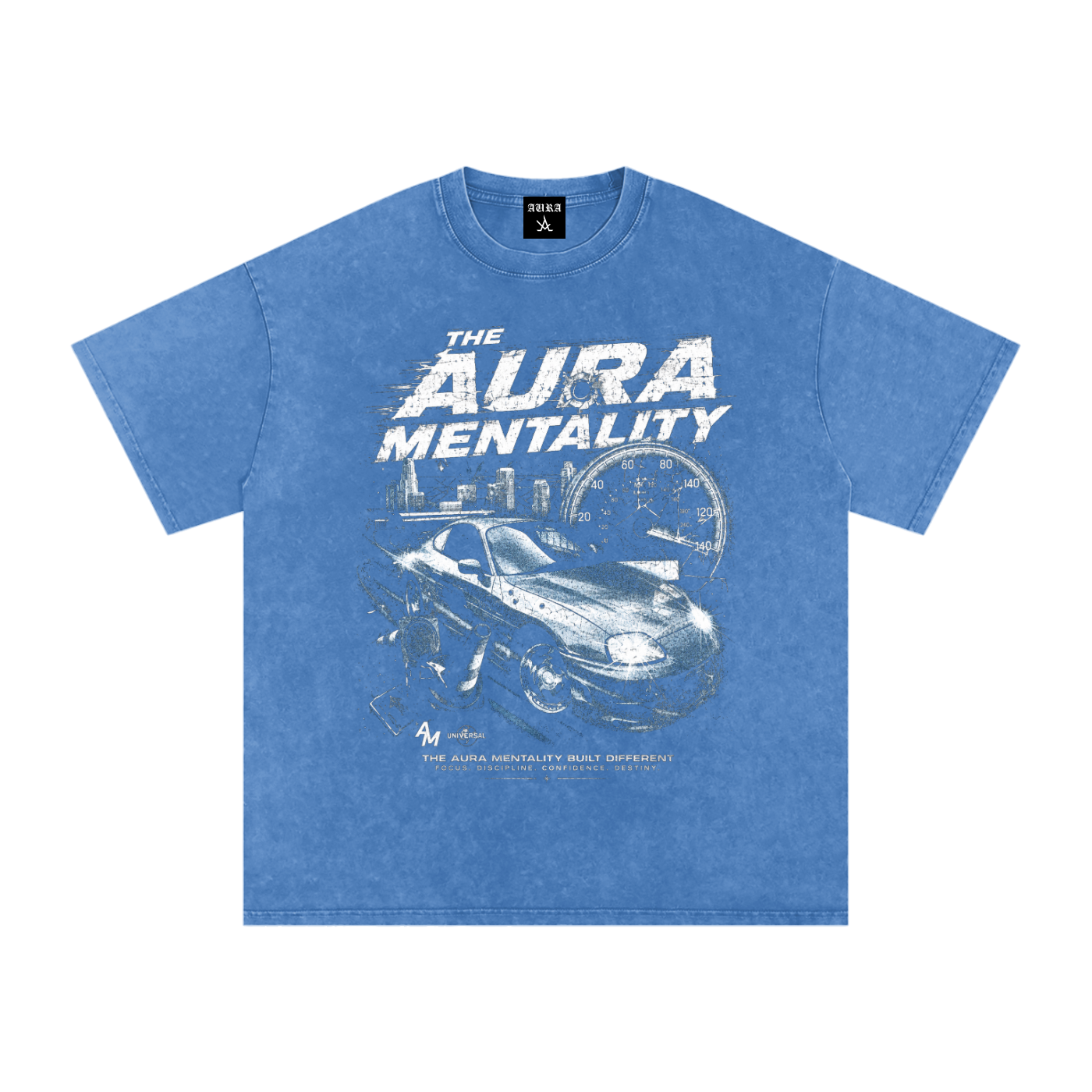 Snow Washed Oversized Cotton T-Shirt