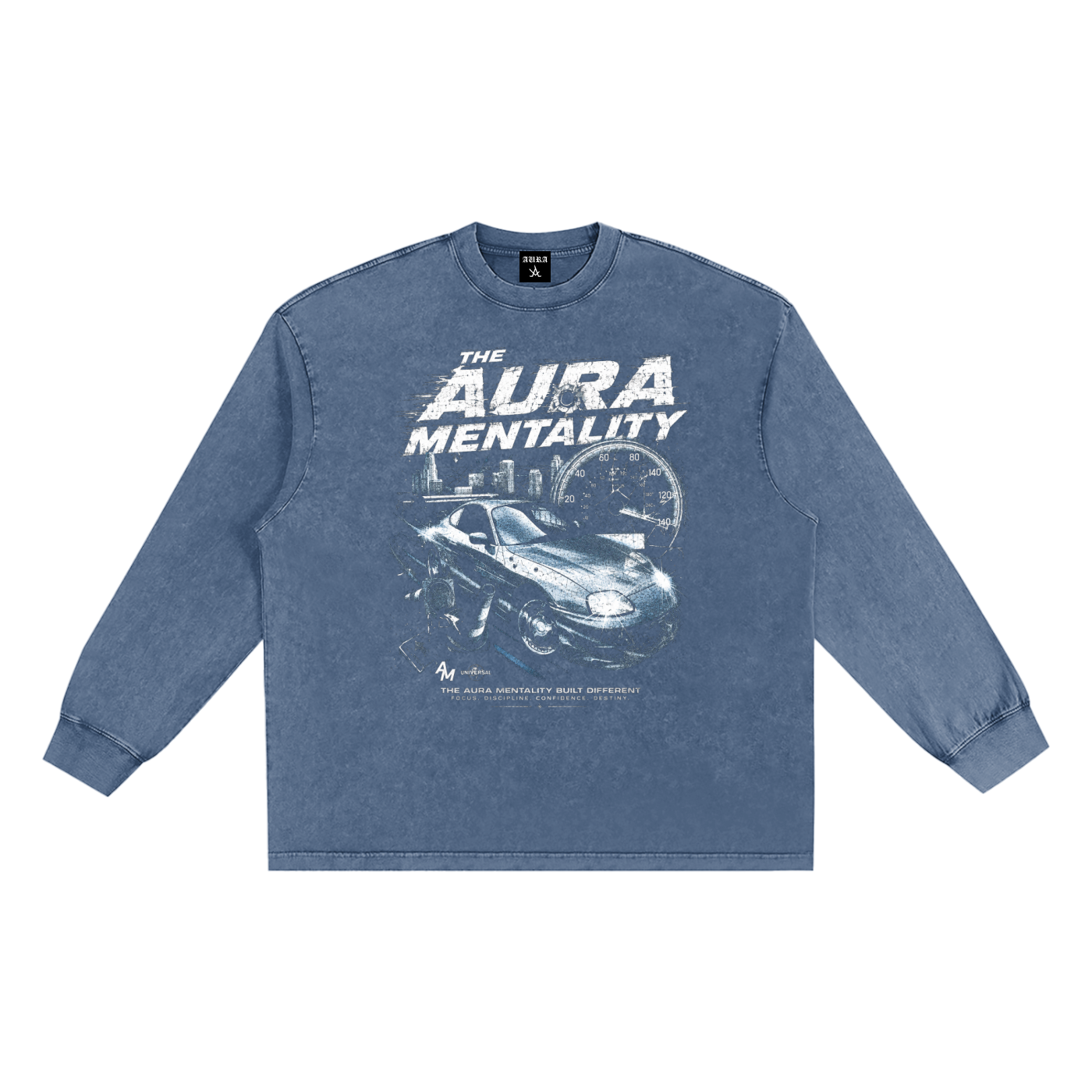 Snow Washed Frayed Edge T-Shirt
