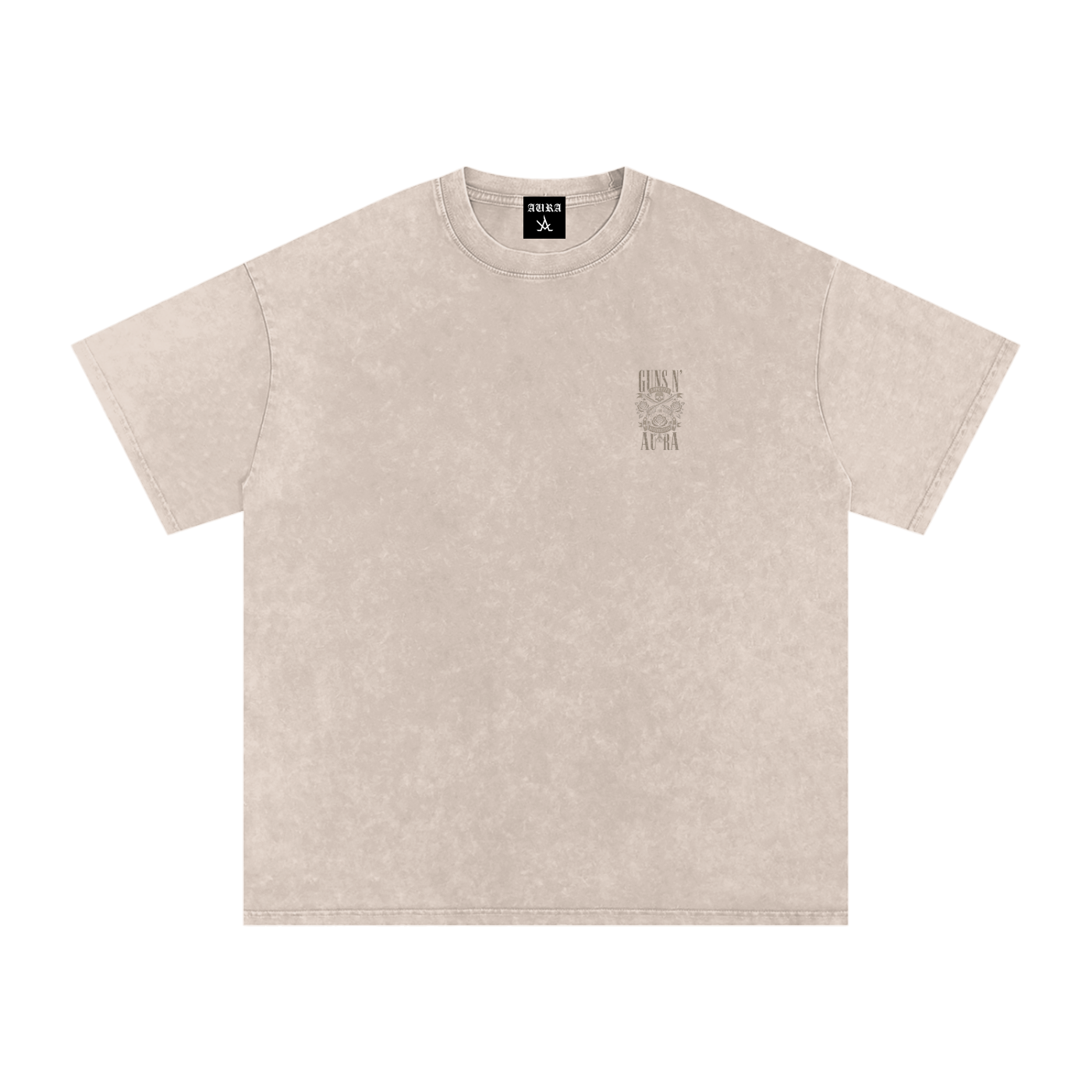 Snow Washed Oversized Cotton T-Shirt