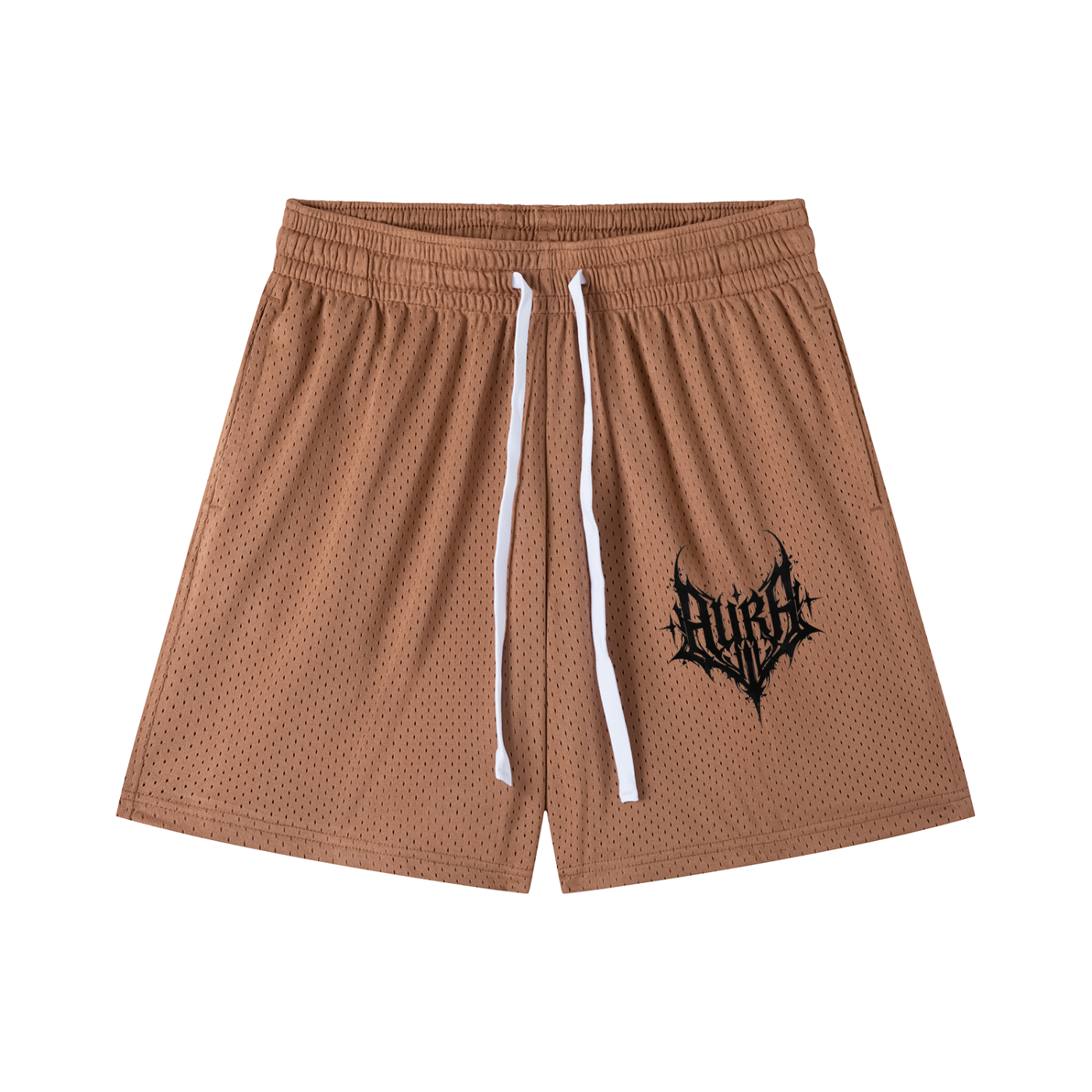Mesh Drawstring Shorts