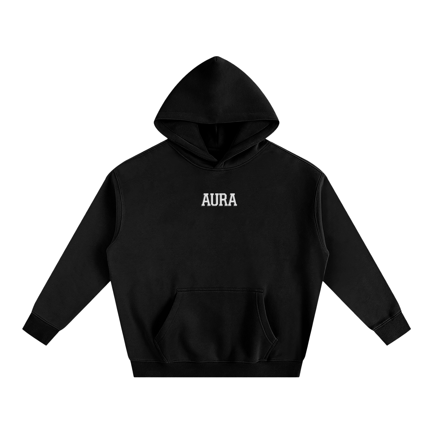 Aura Oversized Fleeced Hoodie – Heavyweight Streetwear Pullover for Men & Women, Gym & Casual Wear - Aura Linen