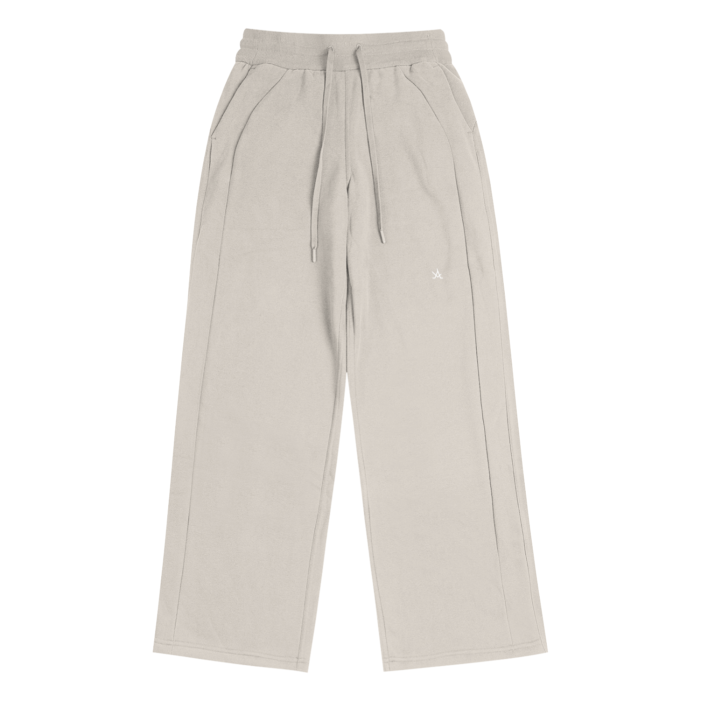Aura Straight-Leg Pants – Minimal Relaxed Fit Street Bottoms for Everyday Wear - Aura Linen