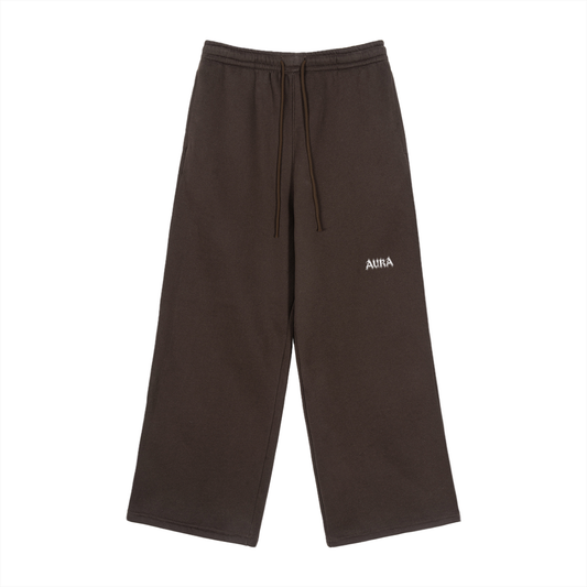 Fleece Drawstring Straight-Leg Sweatpants