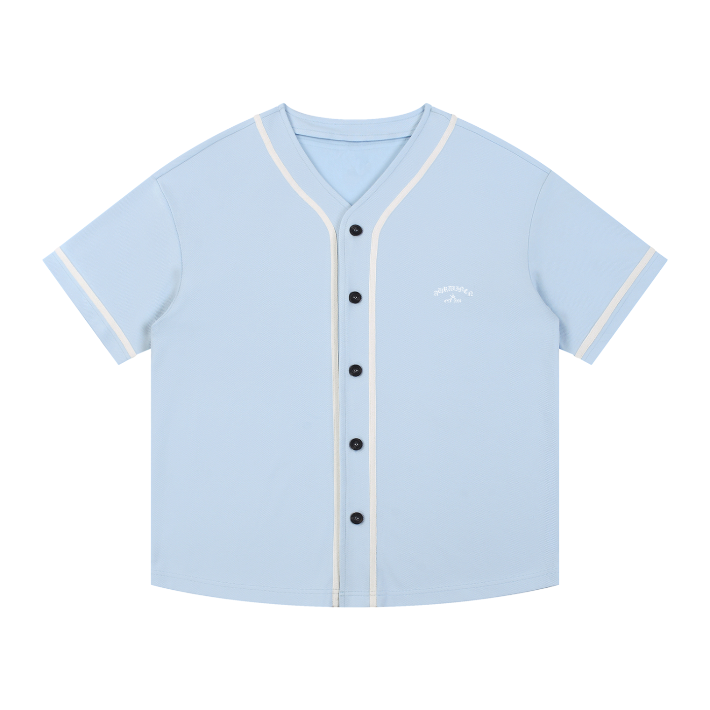 Aura Baseball Jersey – Street Style Button-Up Top for Men and Women