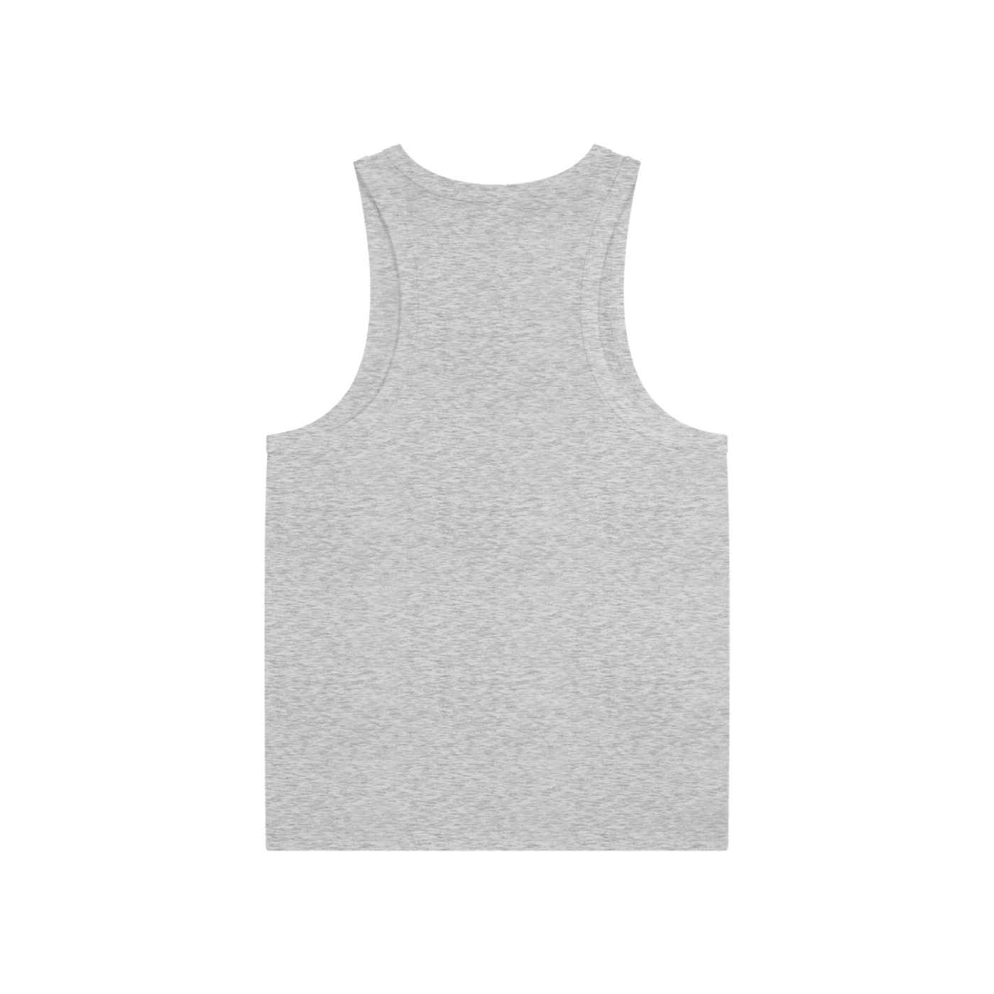 Men's grey performance tank top sleeveless bodycon cotton blend summer gym wear
