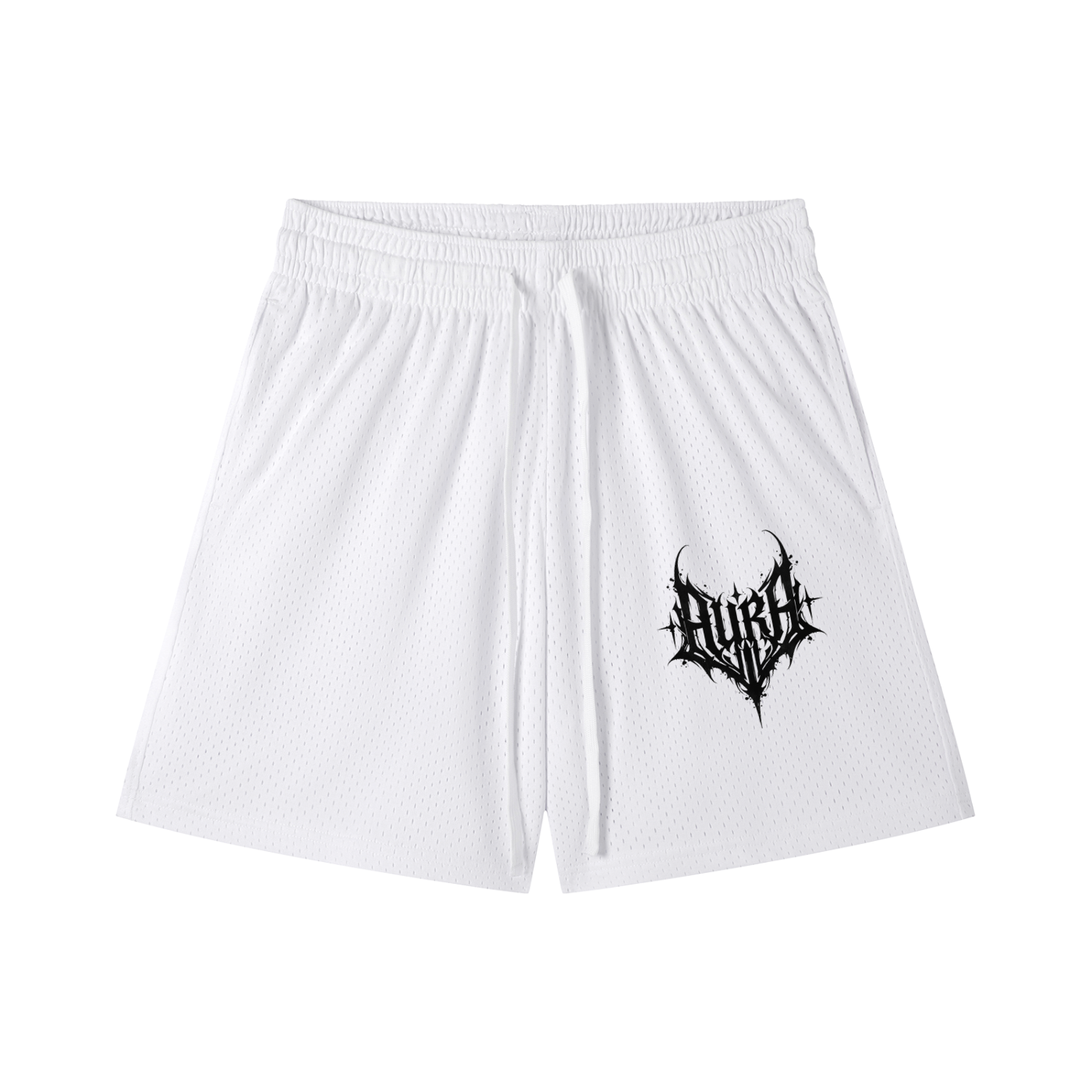 Mesh Drawstring Shorts