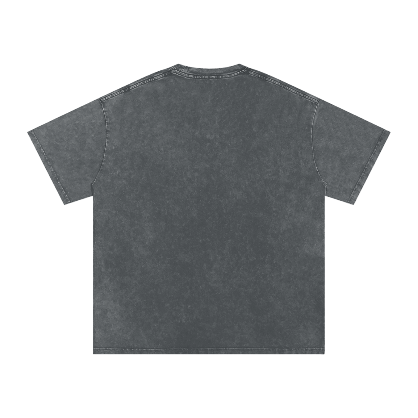 Logo Acid Wash oversized unisex t-shirt in dark grey cotton with slight stretch and casual street style