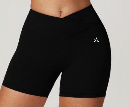 Aura crossover shorts - Aura Linen