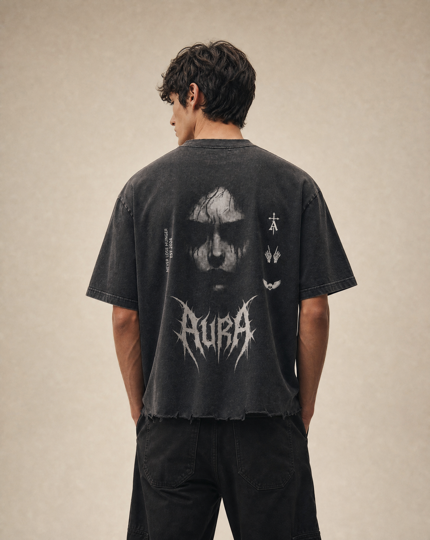 Distressed Aura Boxy Tee