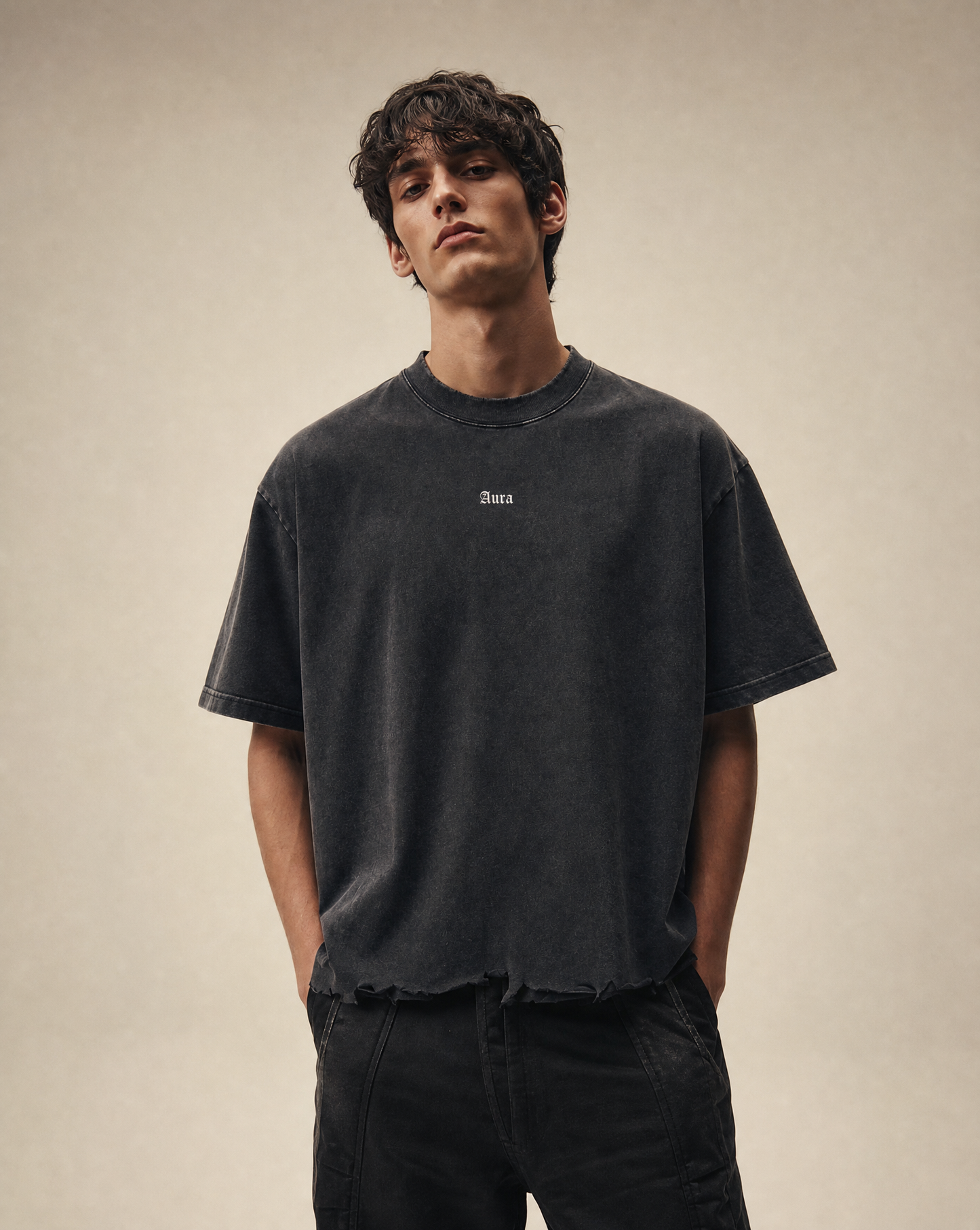Distressed Aura Boxy Tee