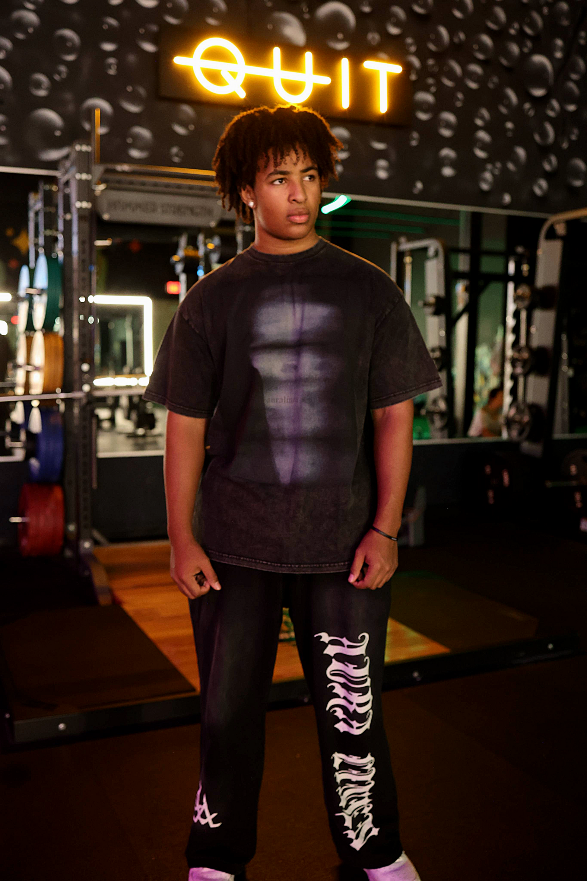 Lost in Aura Graphic Tee – Dark Streetwear - Aura Linen