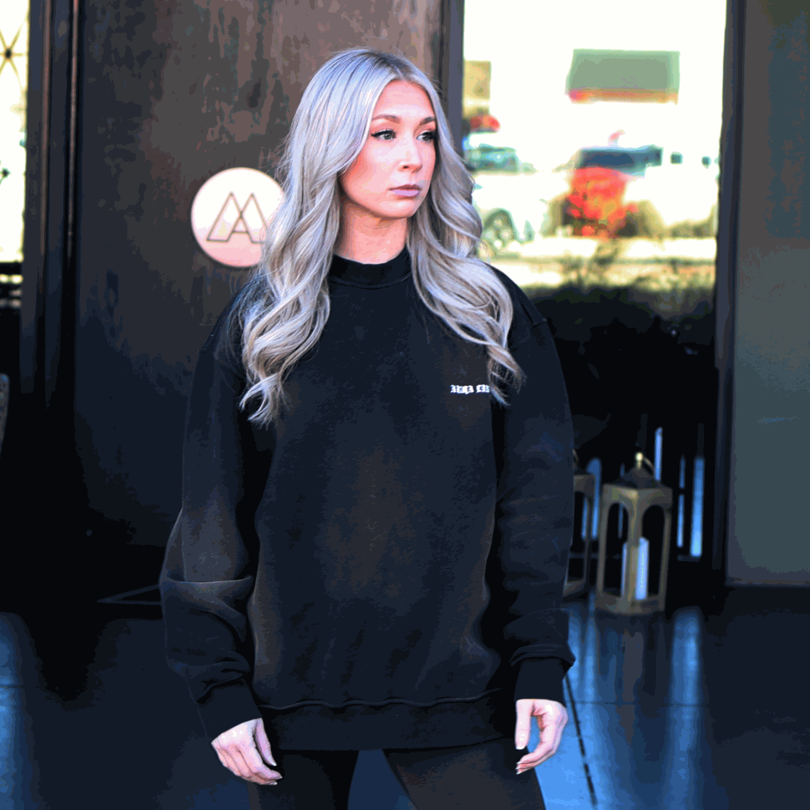 Aura Linen Crewneck sweater