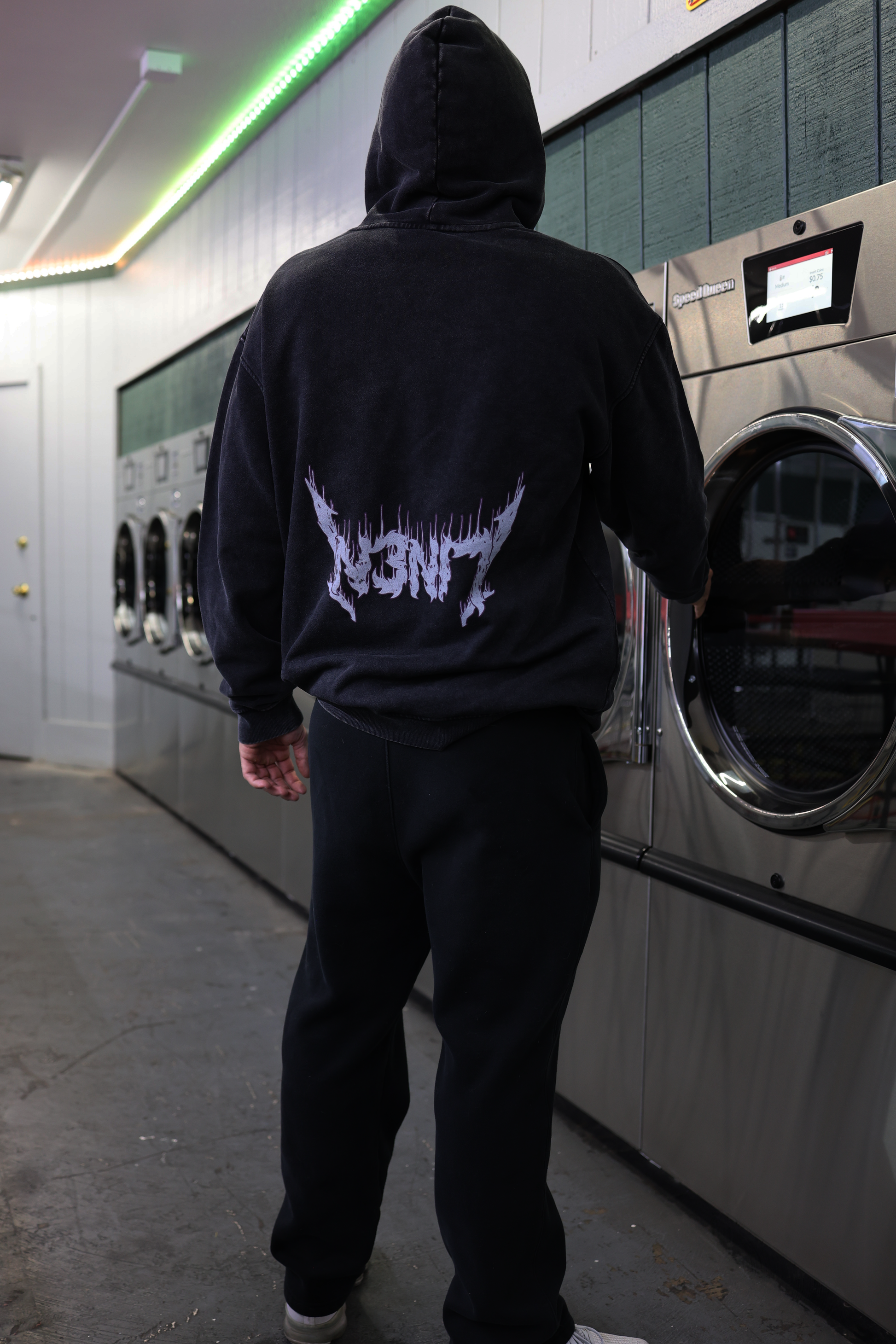 Acid Wash Oversize Hoodie