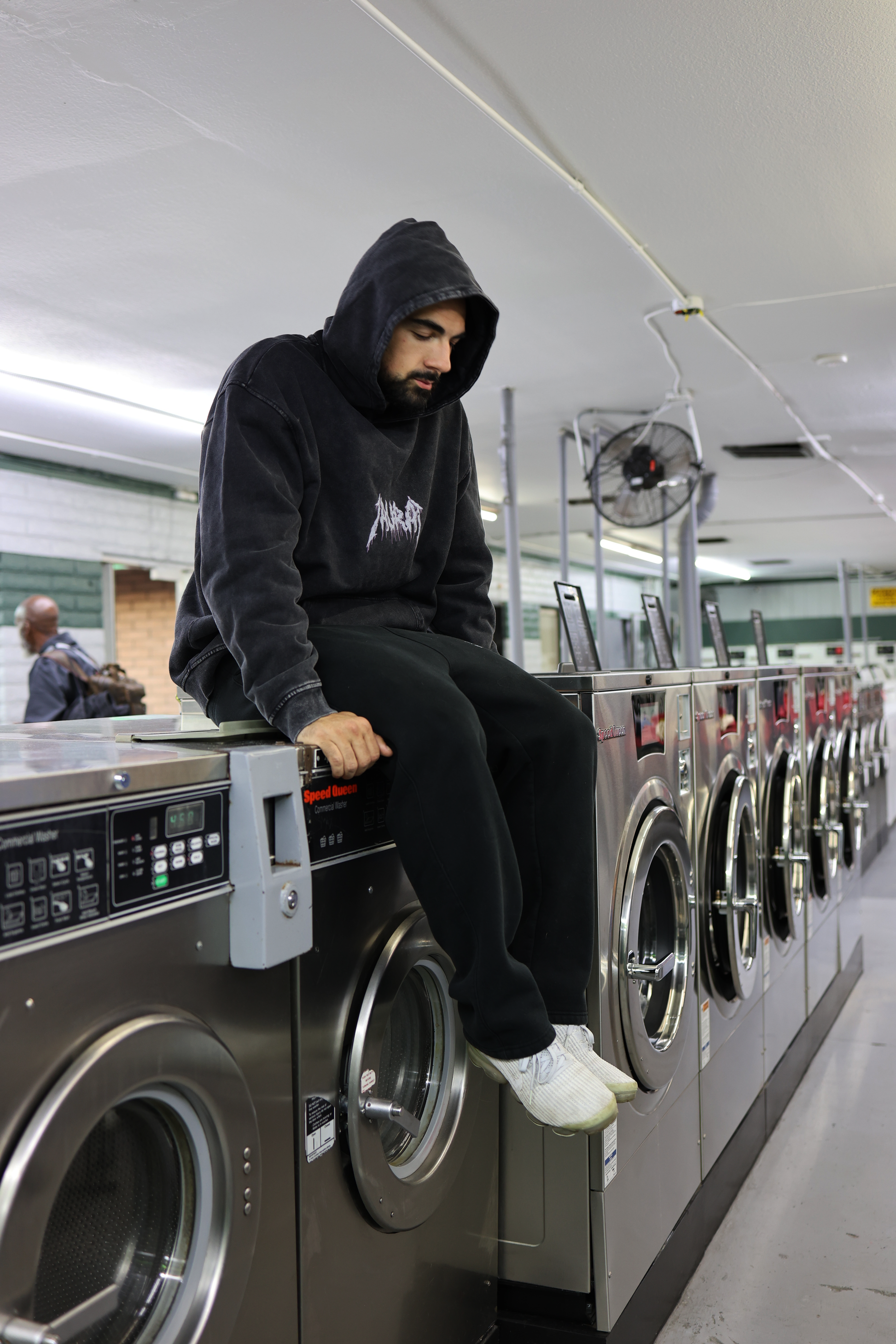 Acid Wash Oversize Hoodie