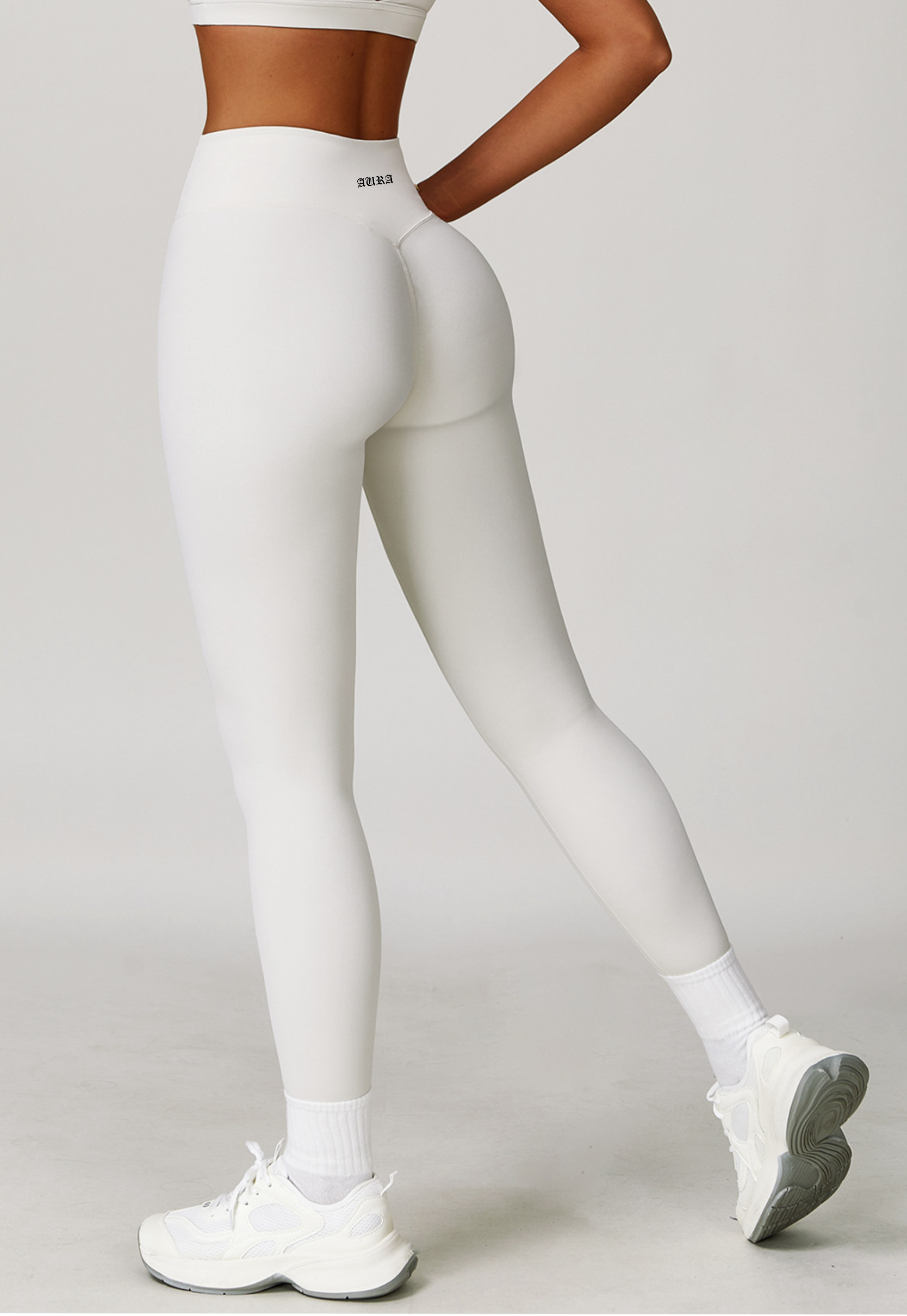 Aura Women’s Plum Leggings high-waist, squat-proof, flexible waistband gym and yoga pants