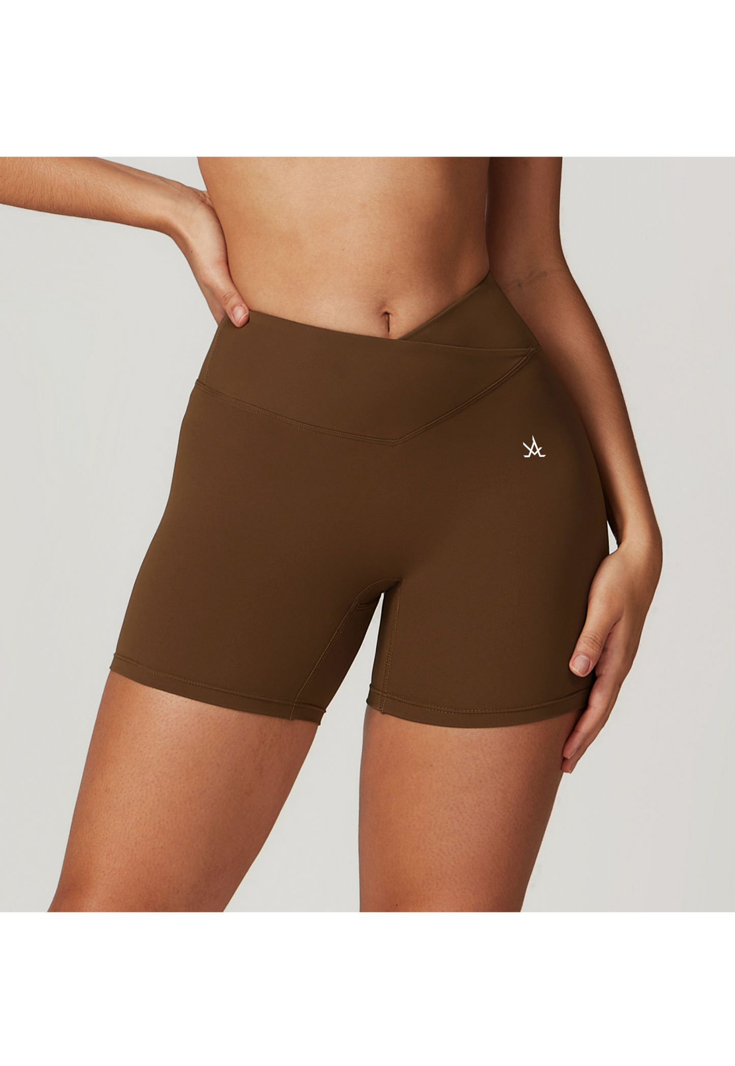 Aura crossover shorts - Aura Linen