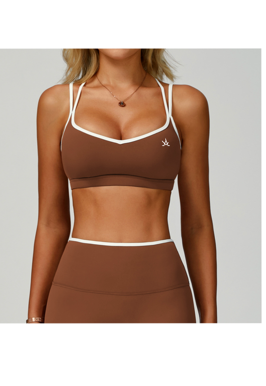 Double strap sports bra - Aura Linen