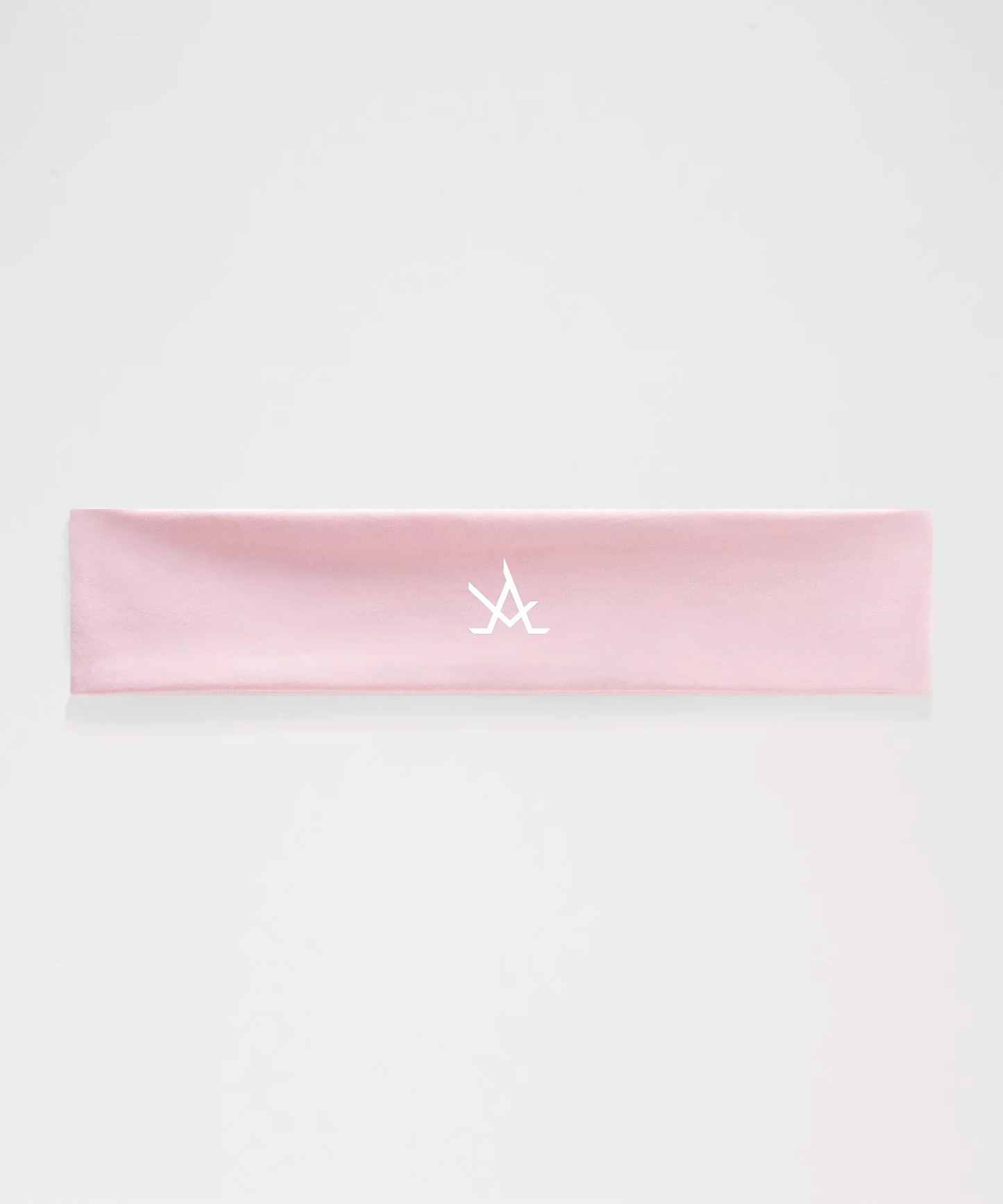 Pink women's training headband moisture-wicking non-slip athletic hairband with logo