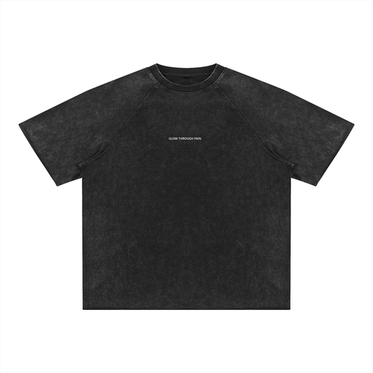 Unisex Mineral Wash Raw Edge T-Shirt