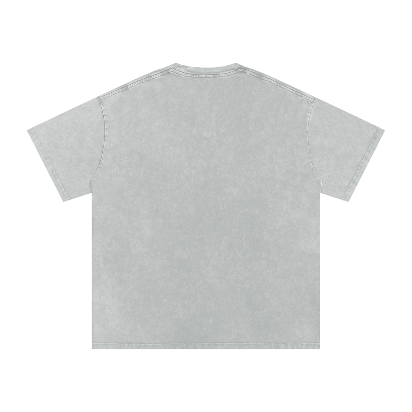Unisex Logo Acid Wash oversize T-shirt in light grey cotton with short sleeves and round neck