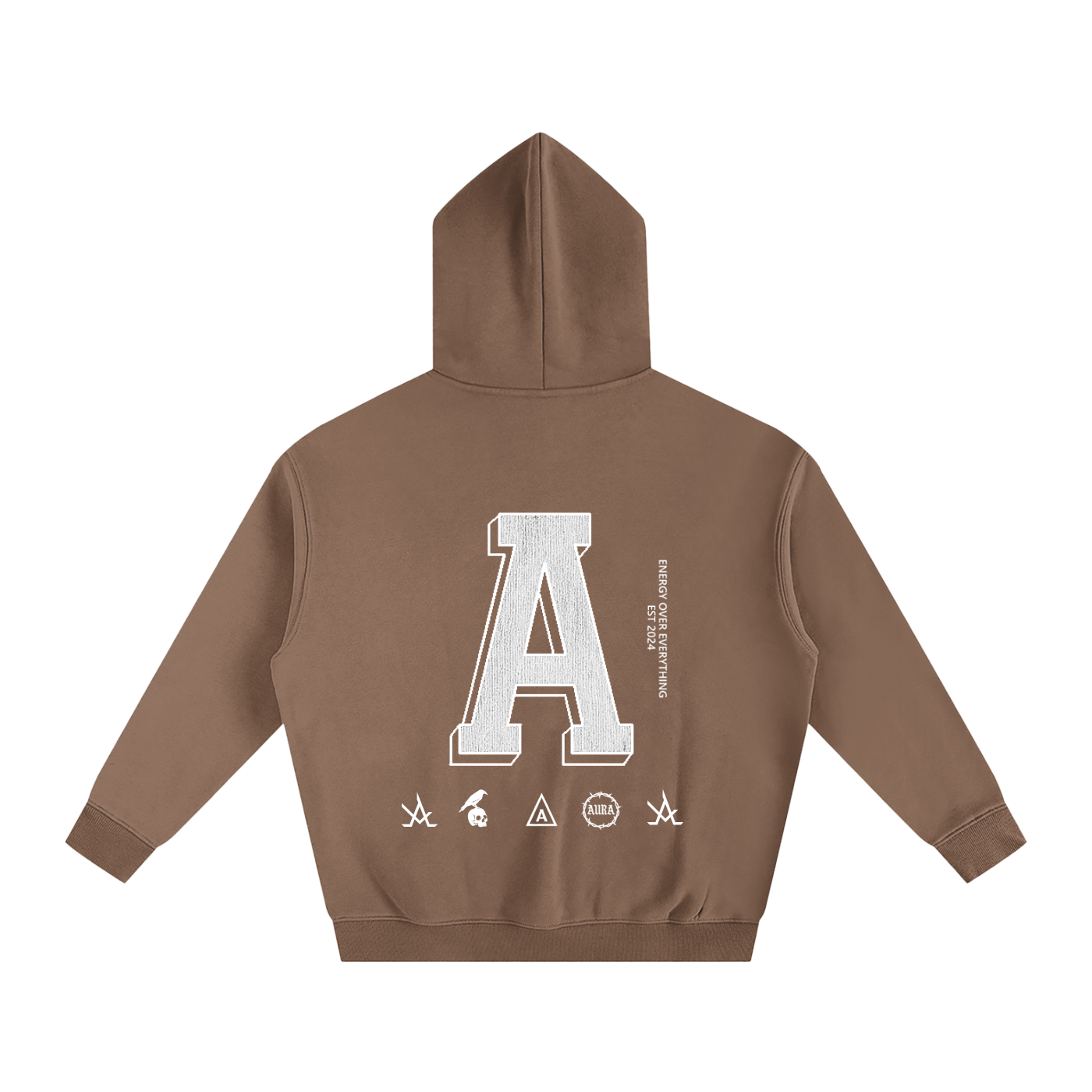 Aura Oversized Fleeced Hoodie – Heavyweight Streetwear Pullover for Men & Women, Gym & Casual Wear - Aura Linen