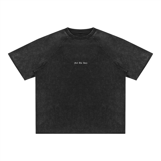Unisex Mineral Wash Raw Edge T-Shirt