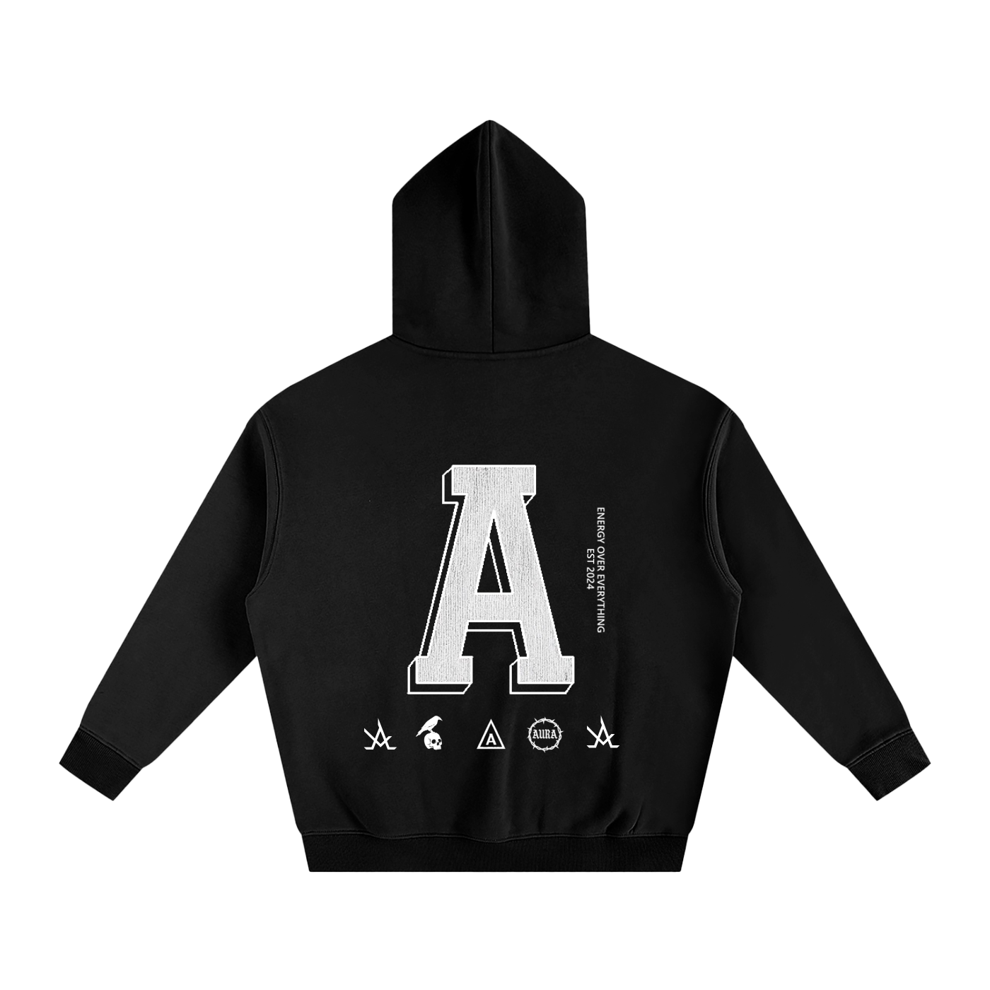 Aura Oversized Fleeced Hoodie – Heavyweight Streetwear Pullover for Men & Women, Gym & Casual Wear - Aura Linen