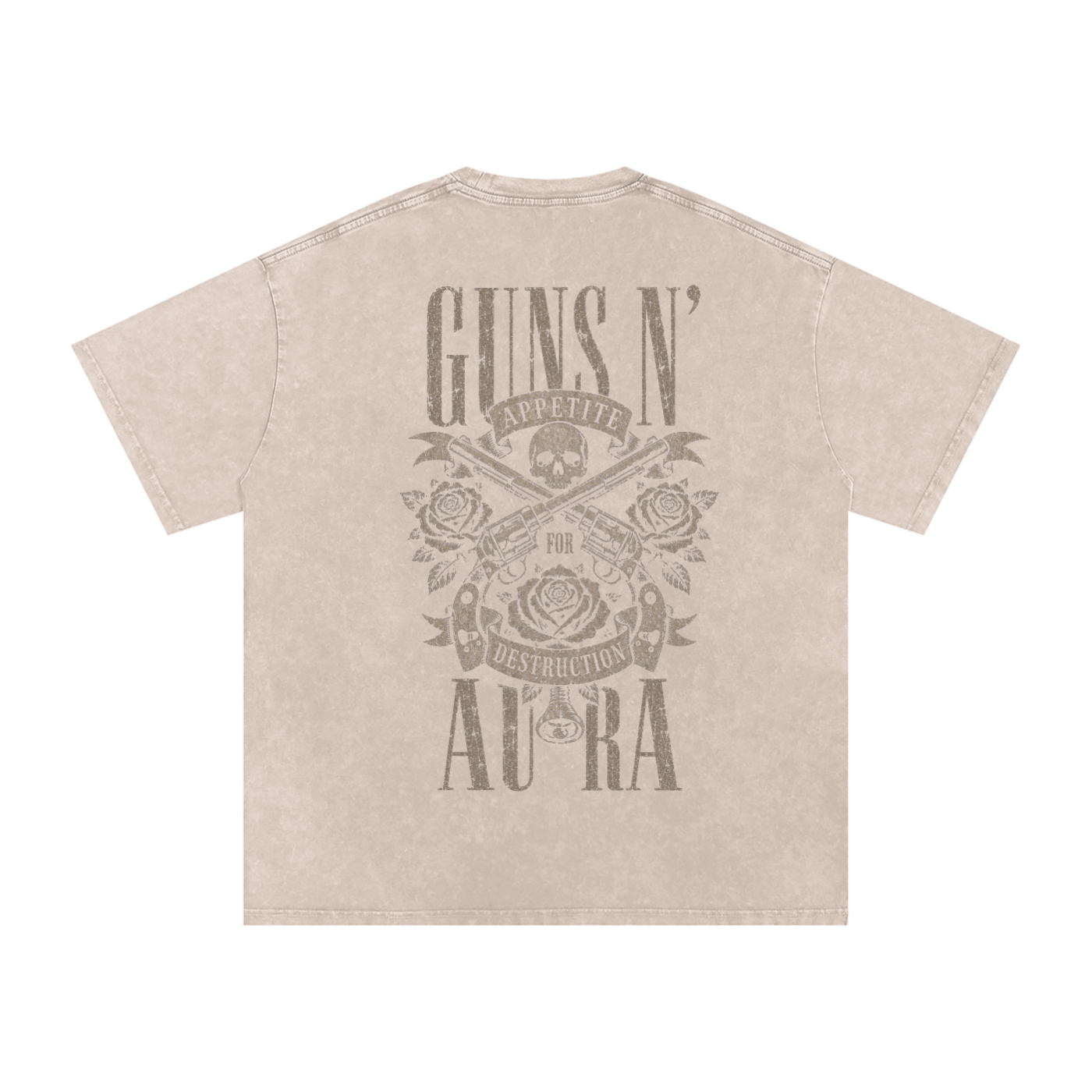 Snow Washed Oversized Cotton T-Shirt