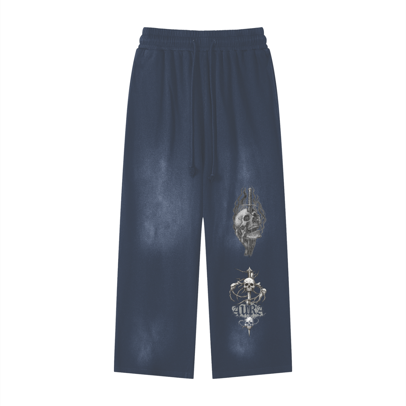Sunfade Loose Fit Cotton Sweatpants - Aura Linen