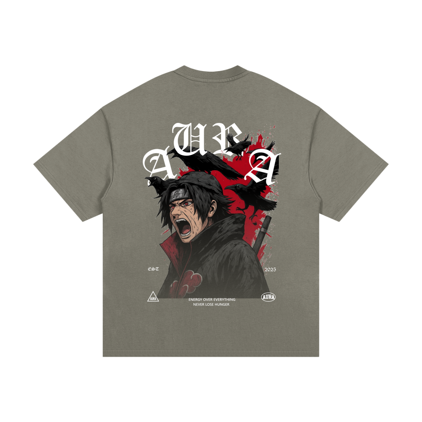 Aura Anime Essential Heavyweight Cotton T-Shirt – Premium Streetwear Tee for Men and Women - Aura Linen