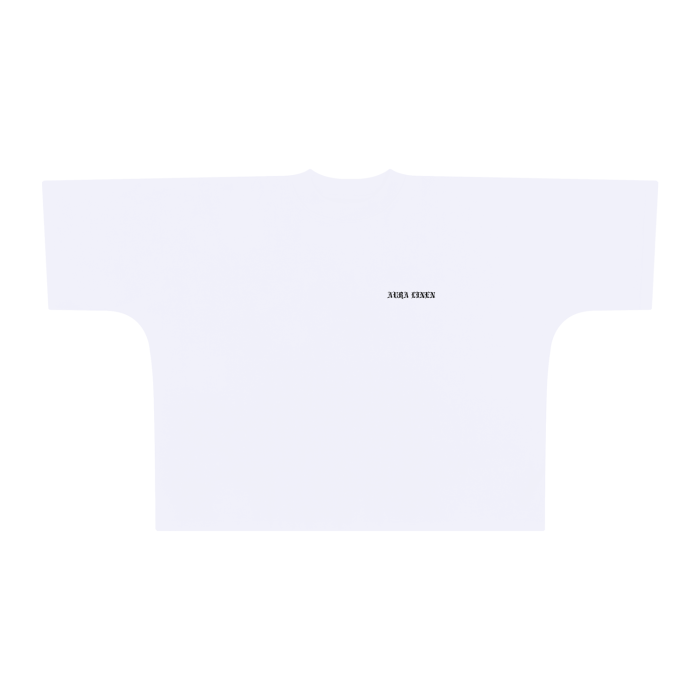 Phoenix Arizona oversized sleeves tee in white with vintage fit and drop shoulder design