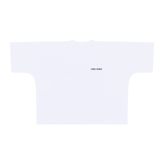 Phoenix Arizona oversized sleeves tee in white with vintage fit and drop shoulder design