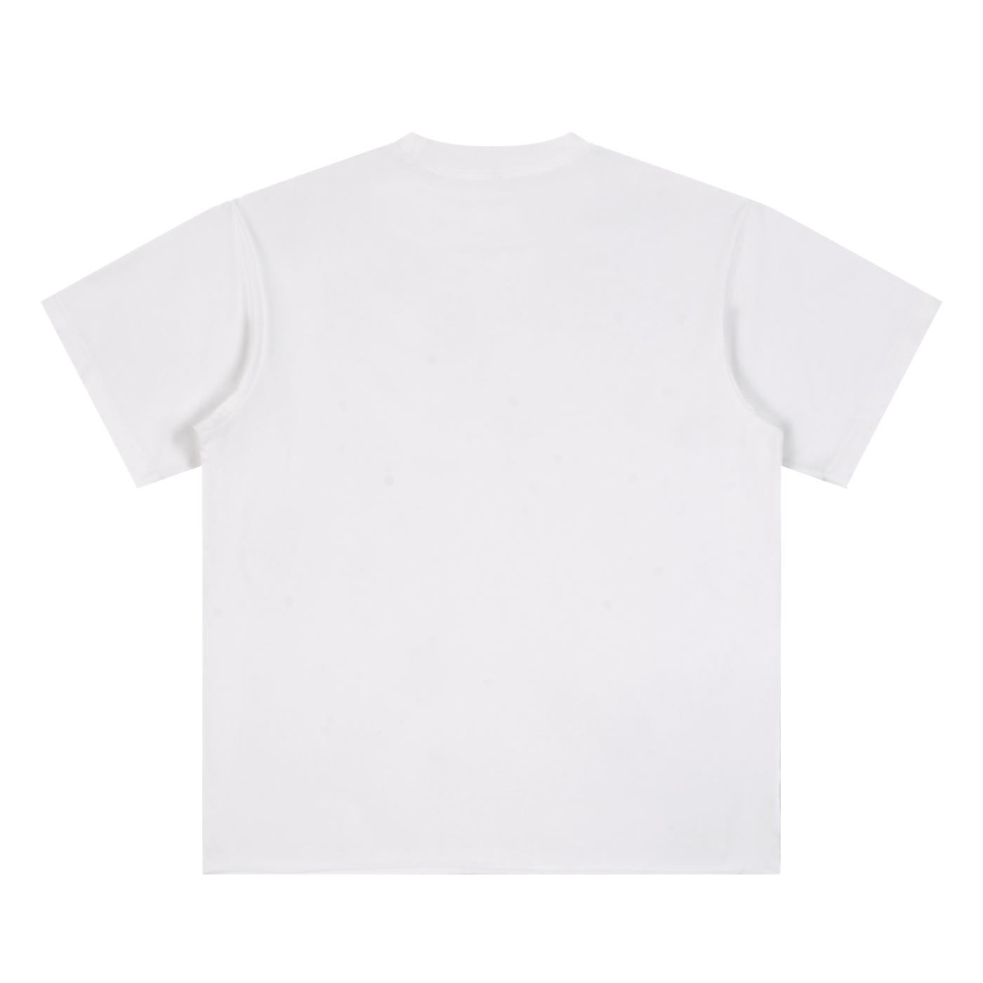 White unisex Essential T-Shirt made of 100% cotton with loose fit and short sleeves